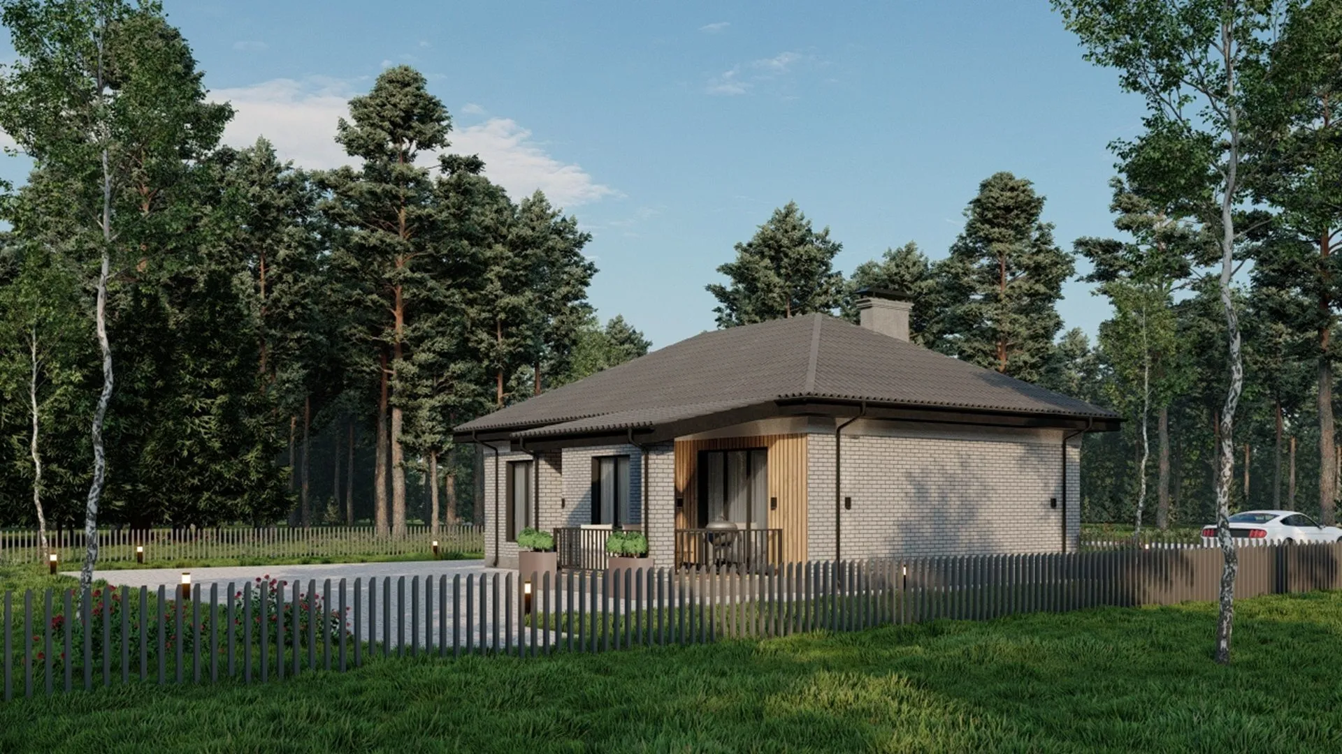 Одноэтажный жилой дом СВ-92