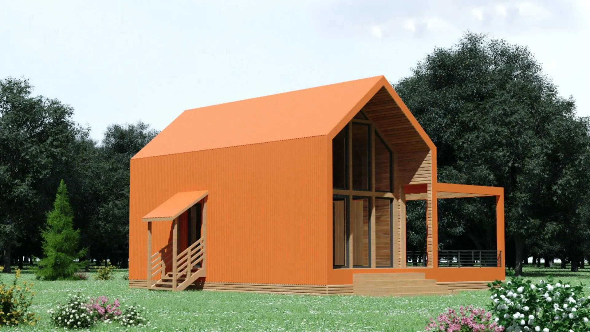 Двухэтажный Барн-86