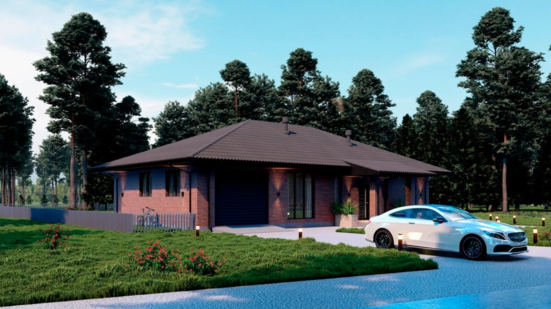 Одноэтажный жилой дом СВ-154