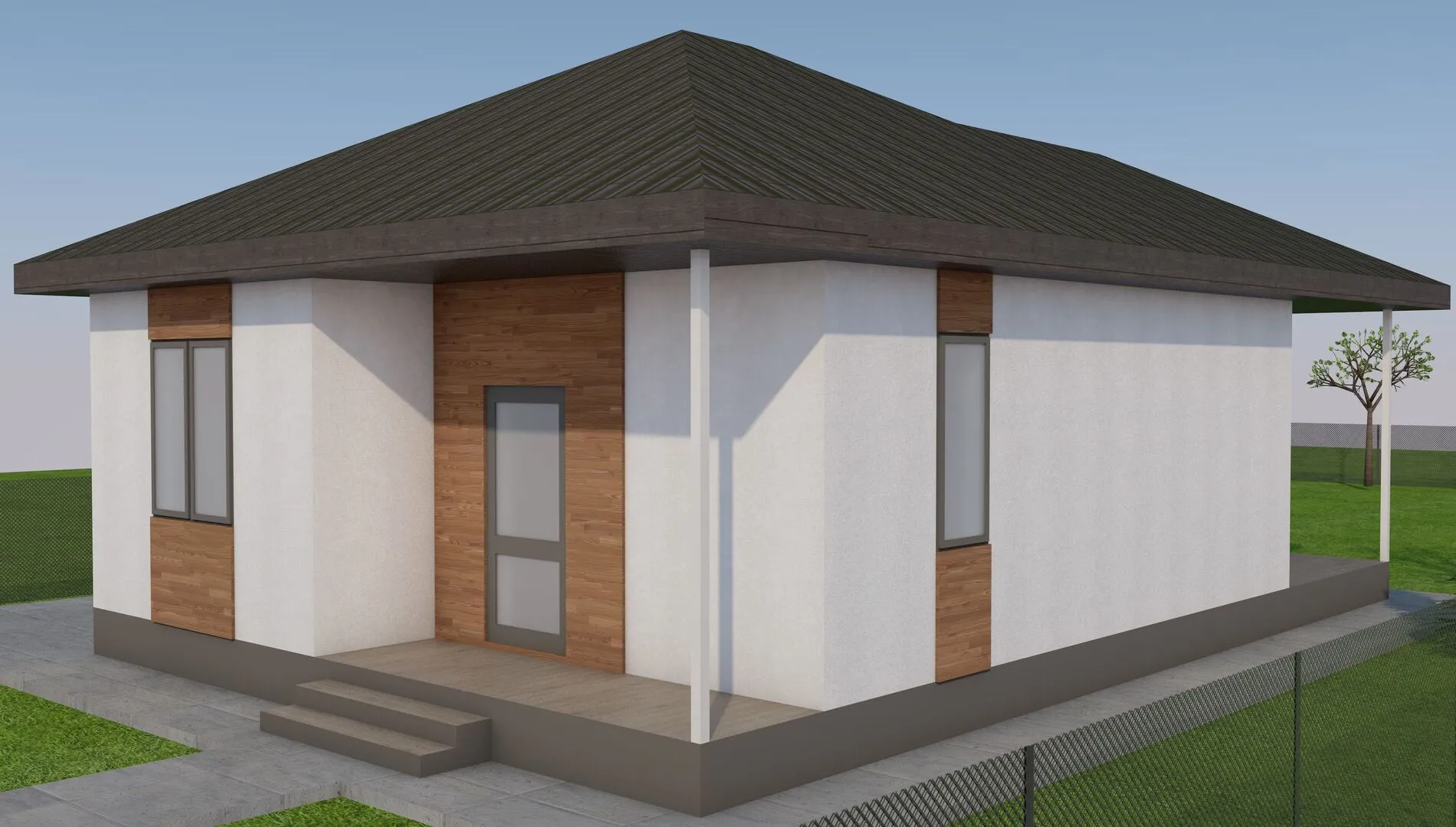 Одноэтажный дом Агат