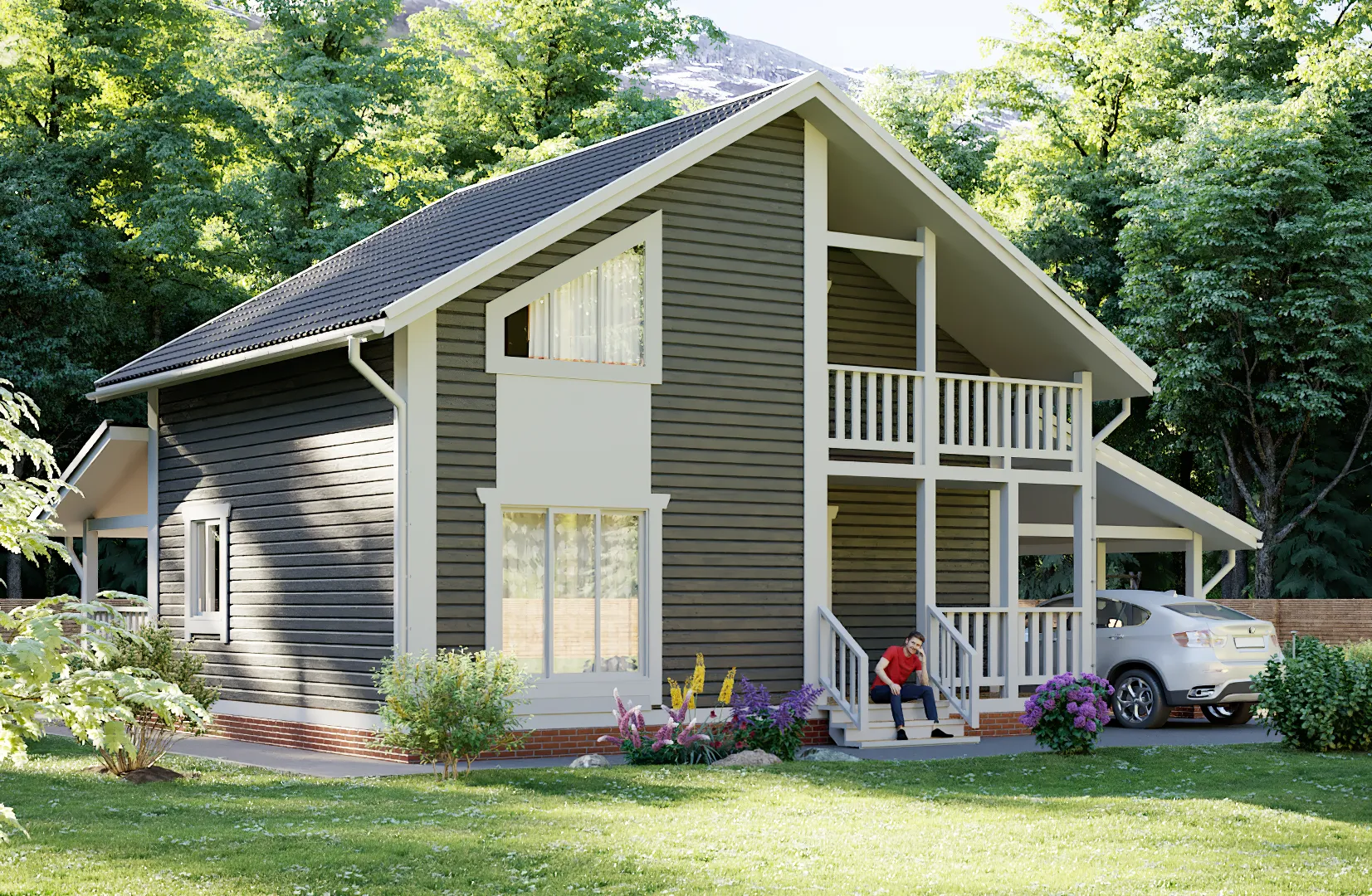 Каркасный дом «Семейный»