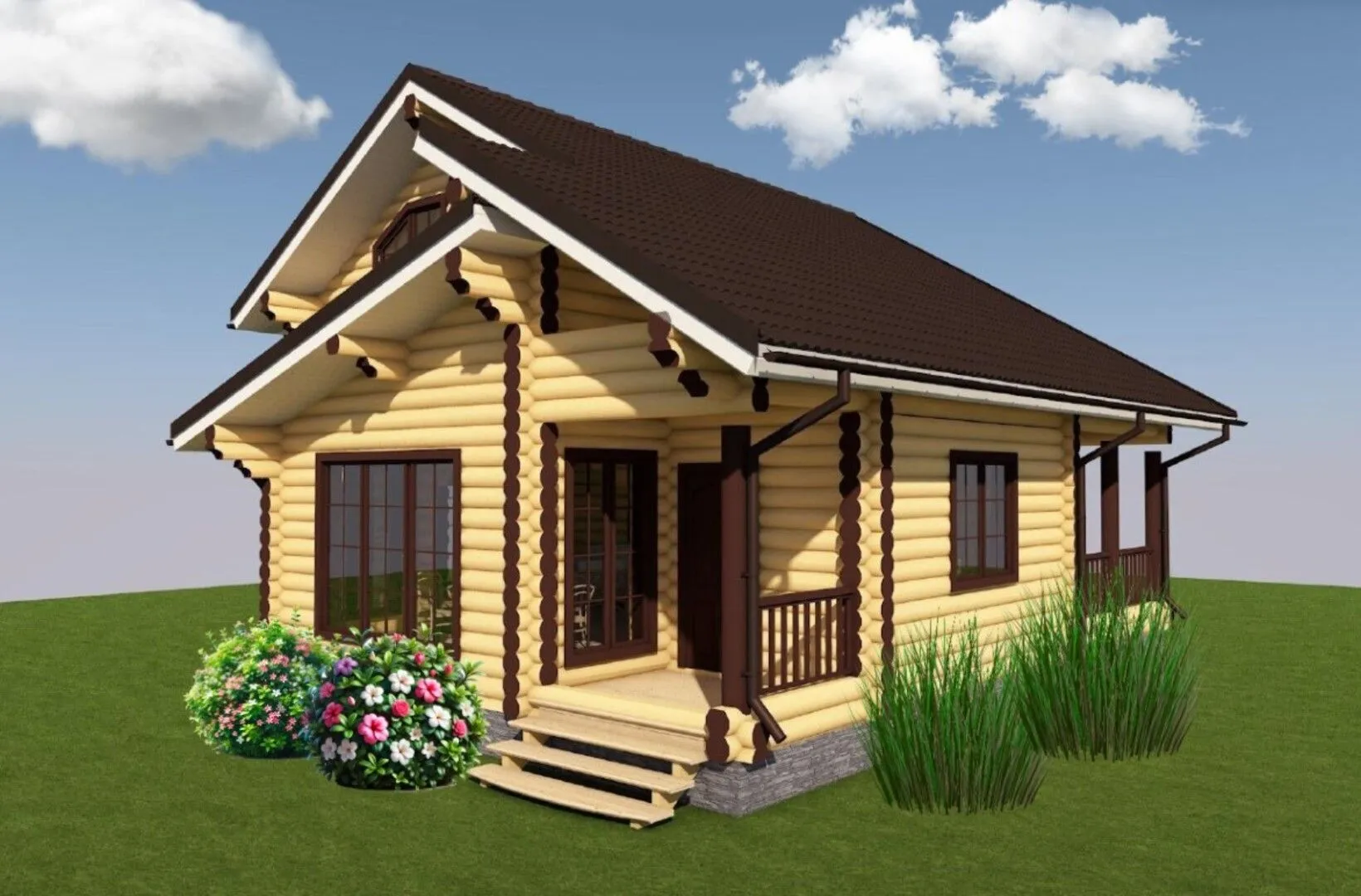 Дом с мансардой ДБ-831