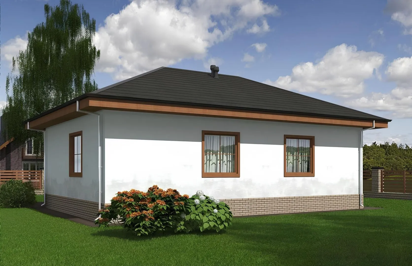 Одноэтажный дом р117