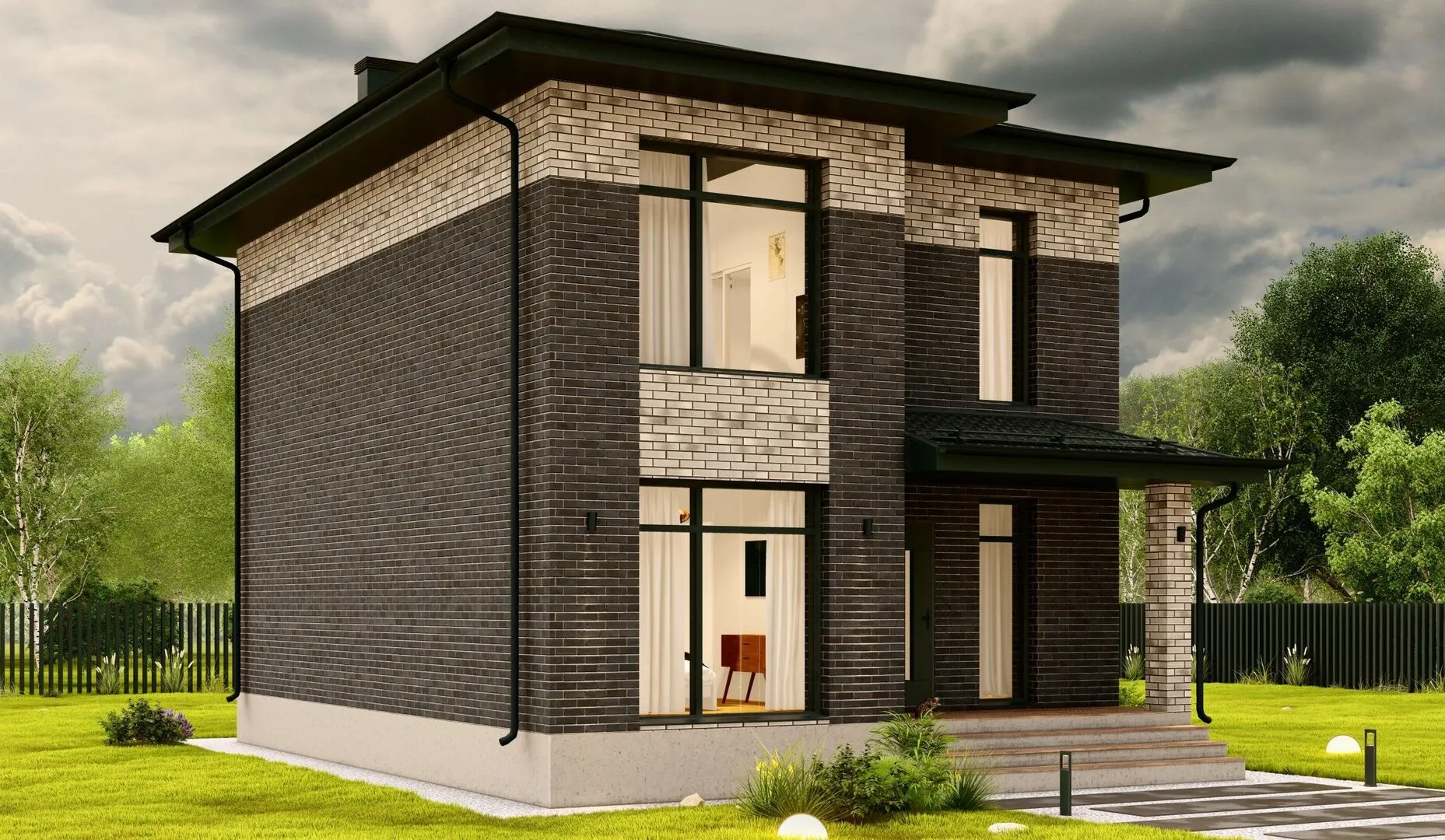 Двухэтажный дом LV-133