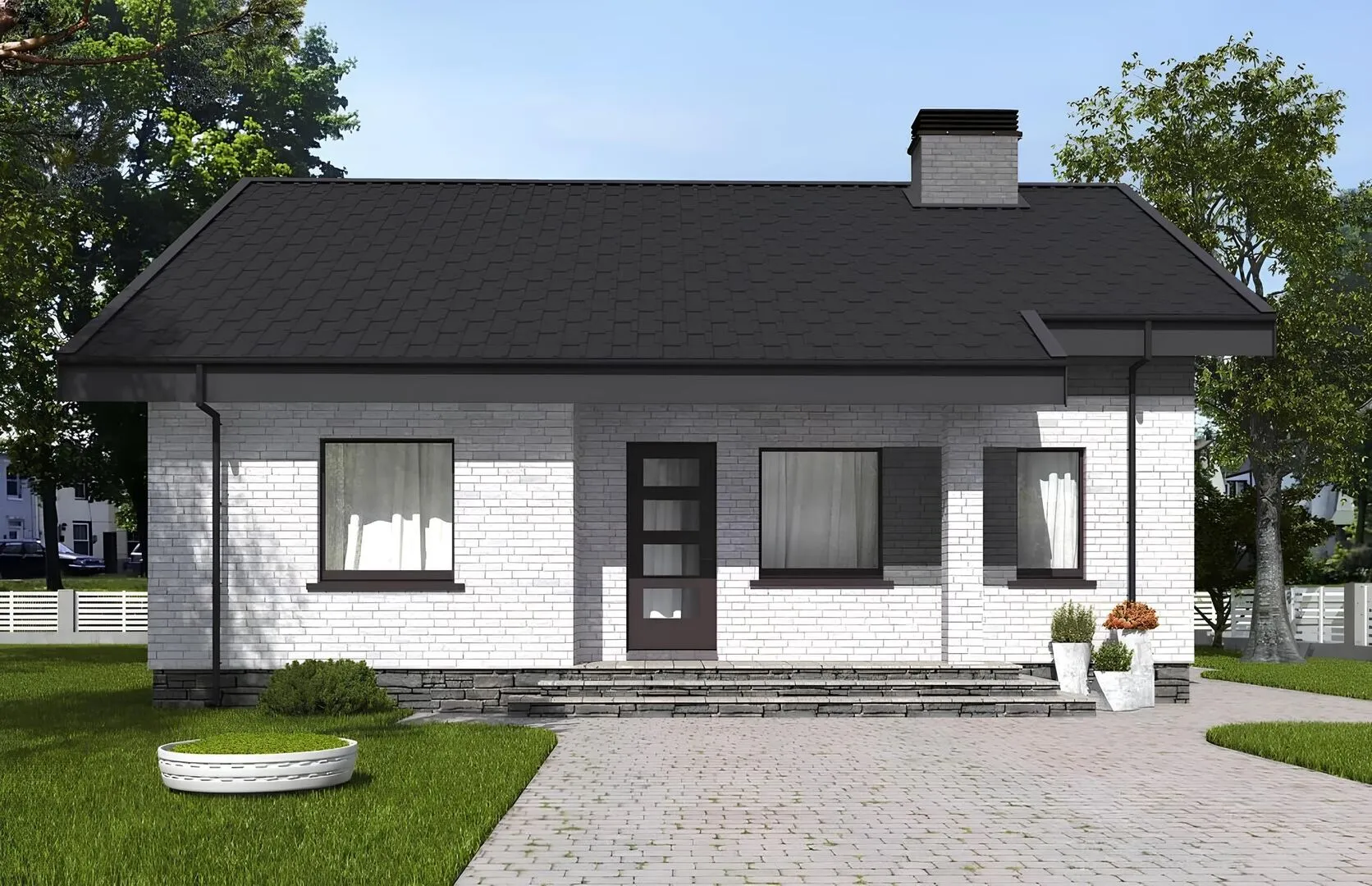 Одноэтажный жилой дом р-111