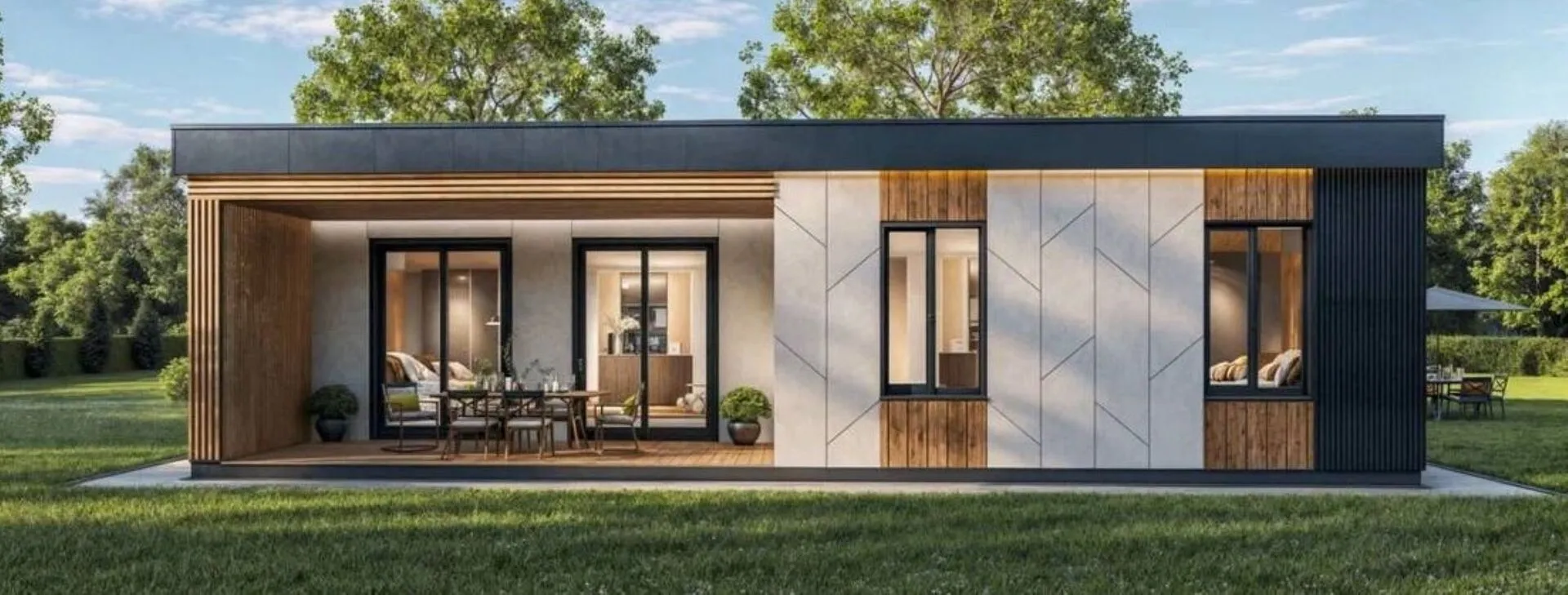 Дом Хайтек 155 один этаж