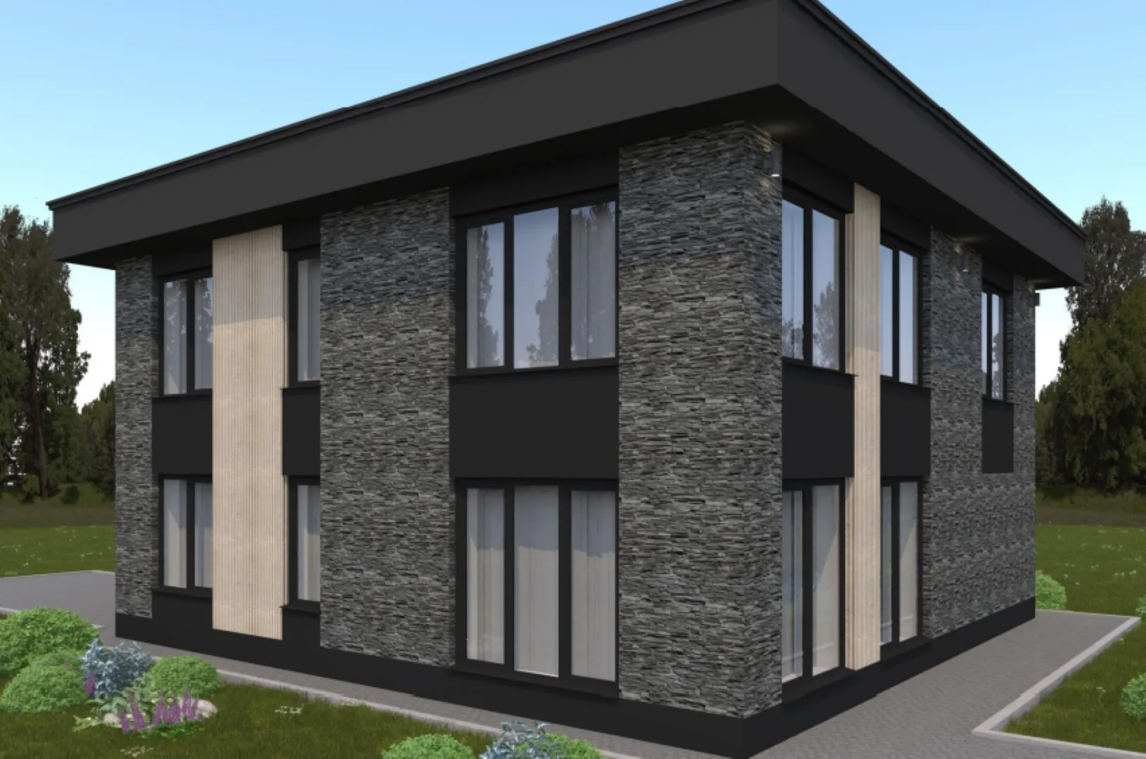 Двухэтажный жилой дом Н-327