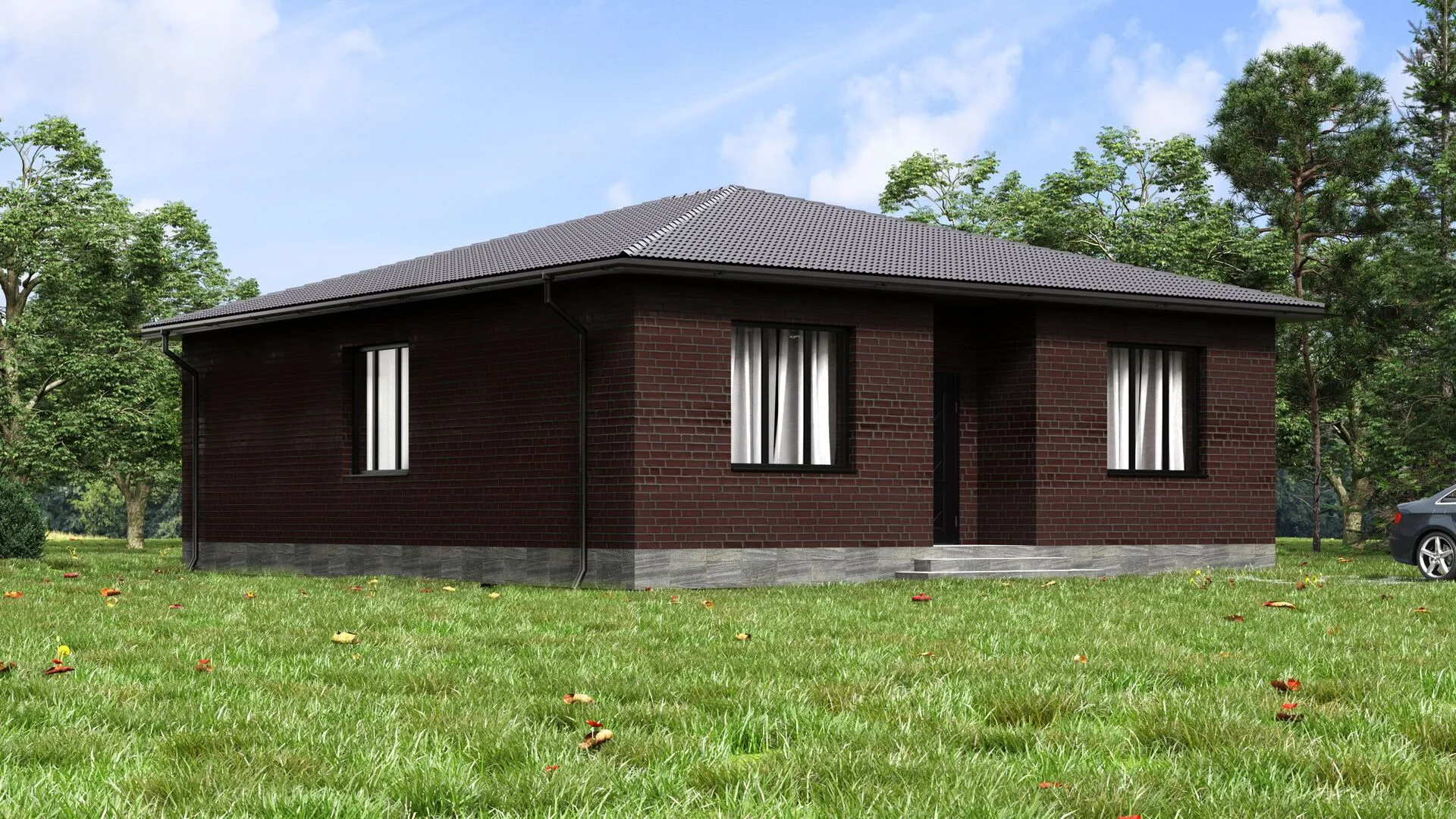 Индивидуальный жилой дом площадью 99 м2