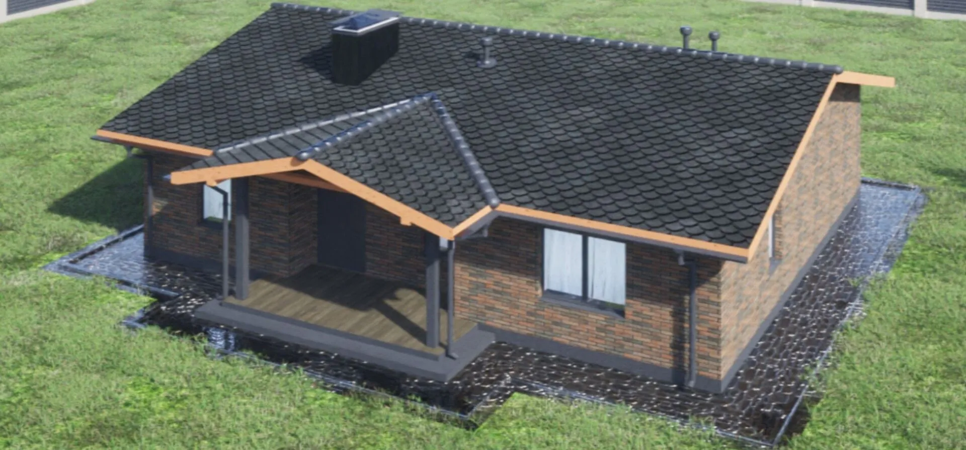 Проект 85 м2 три спальни