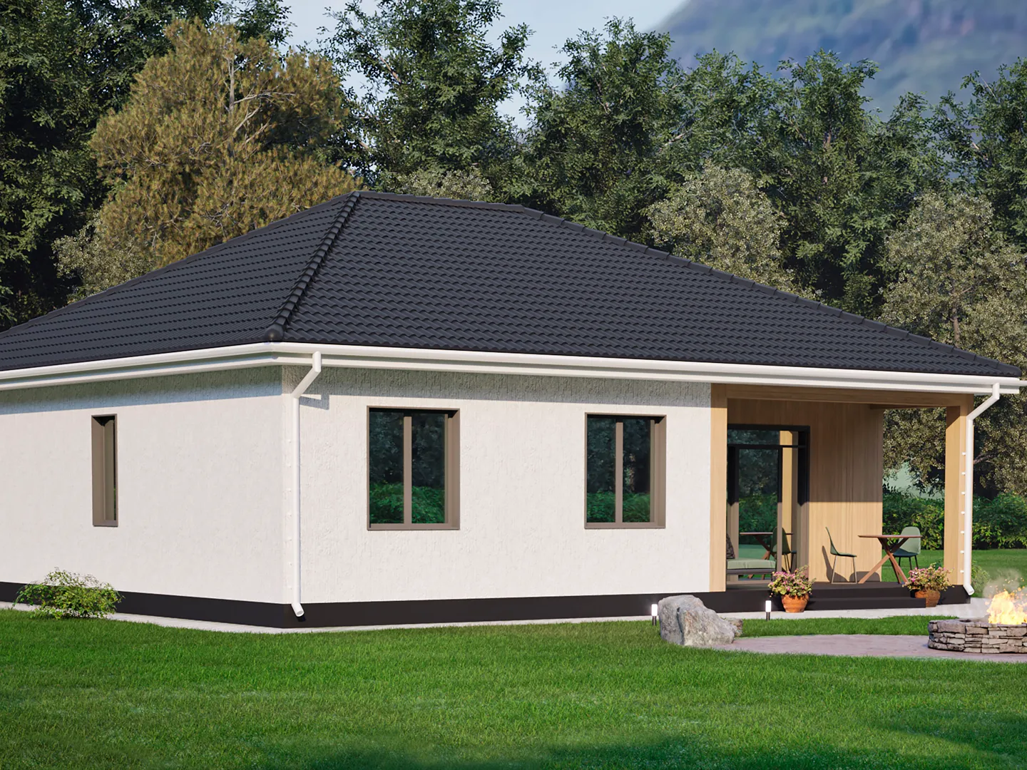 Индивидуальный дом по проекту S-129, Заречный