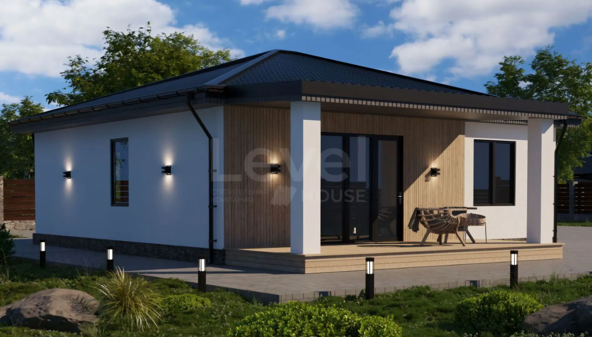 Одноэтажный дом LEVEL-05