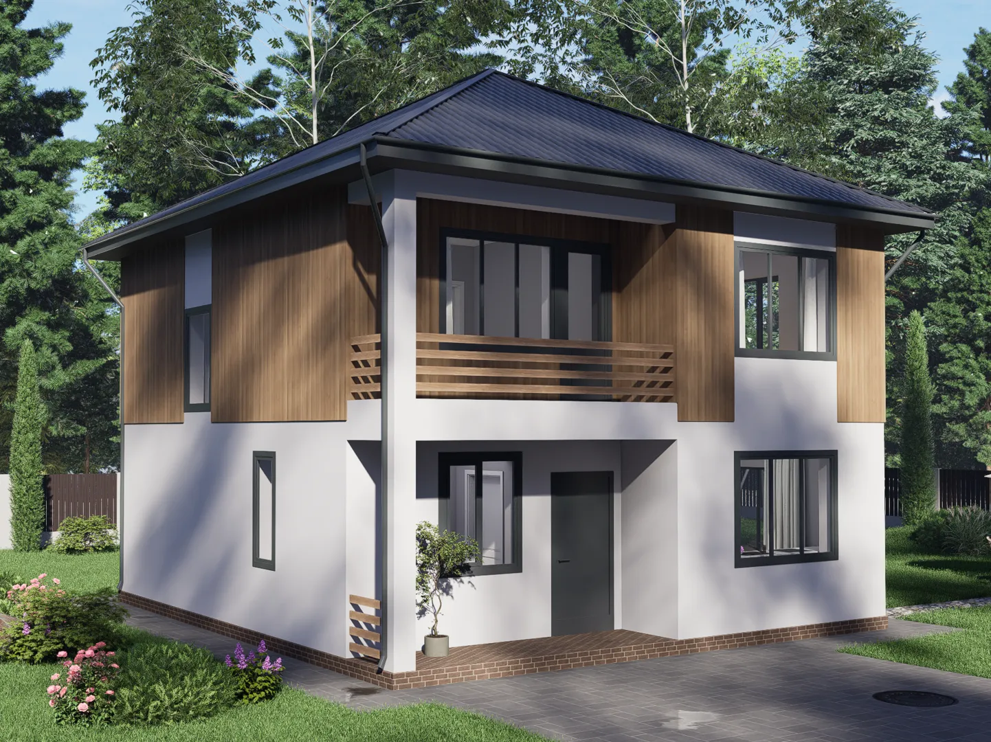 Двухэтажный дом Атаман