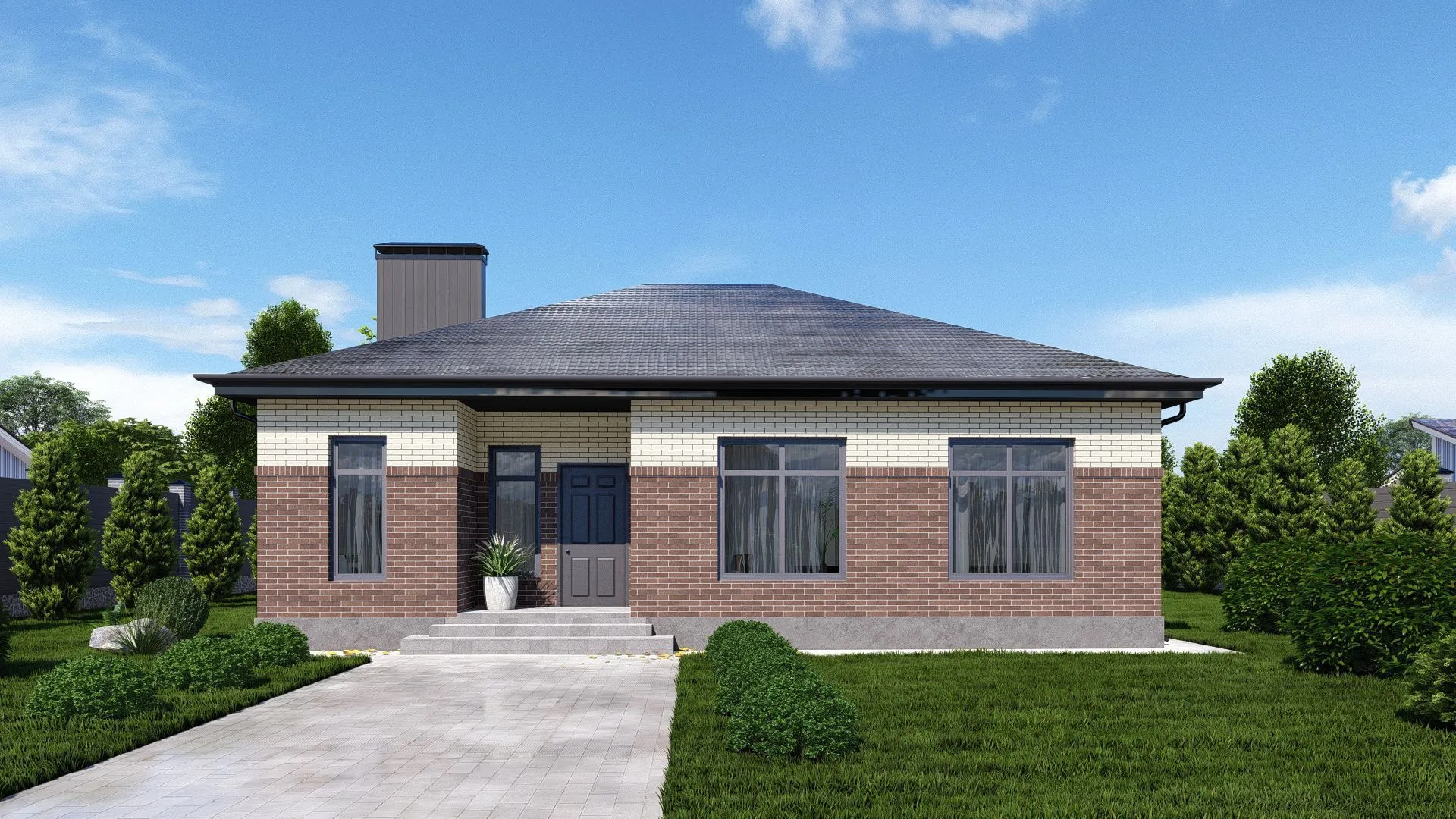 Одноэтажный дом О-122