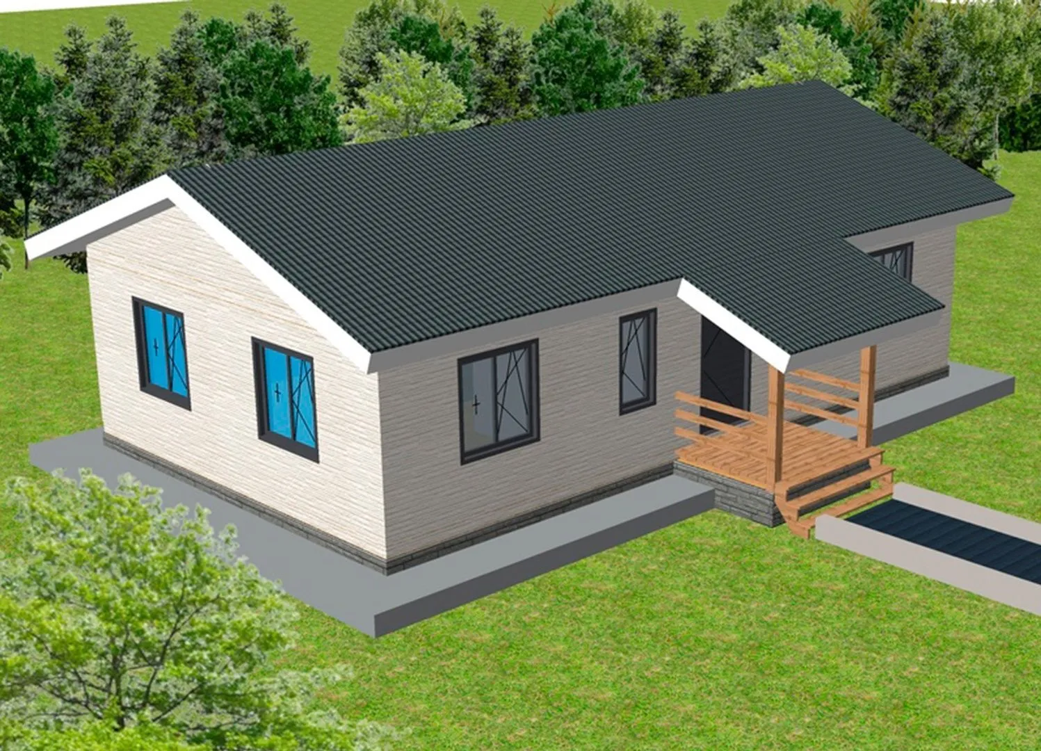 Теплый дом из СИП панелей Гарант-2