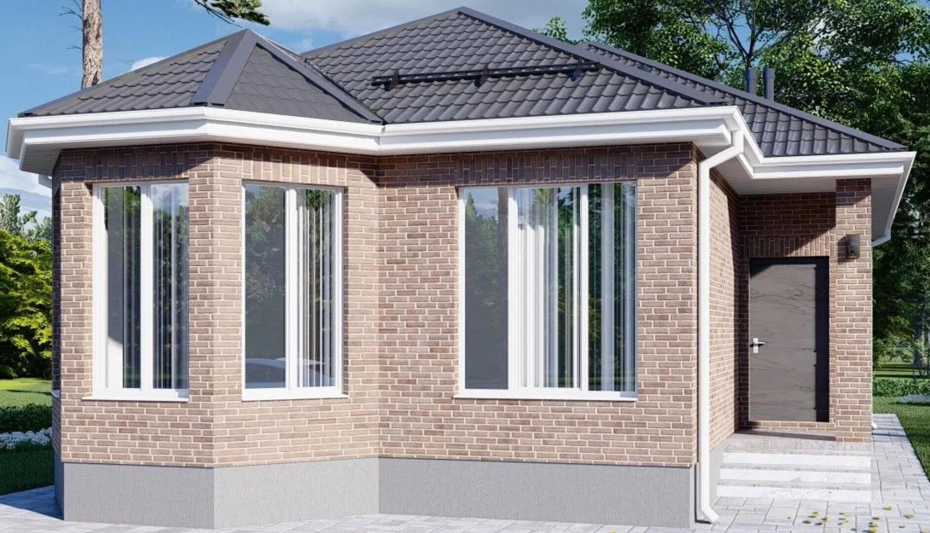 Проект 107 из блока и кирпича