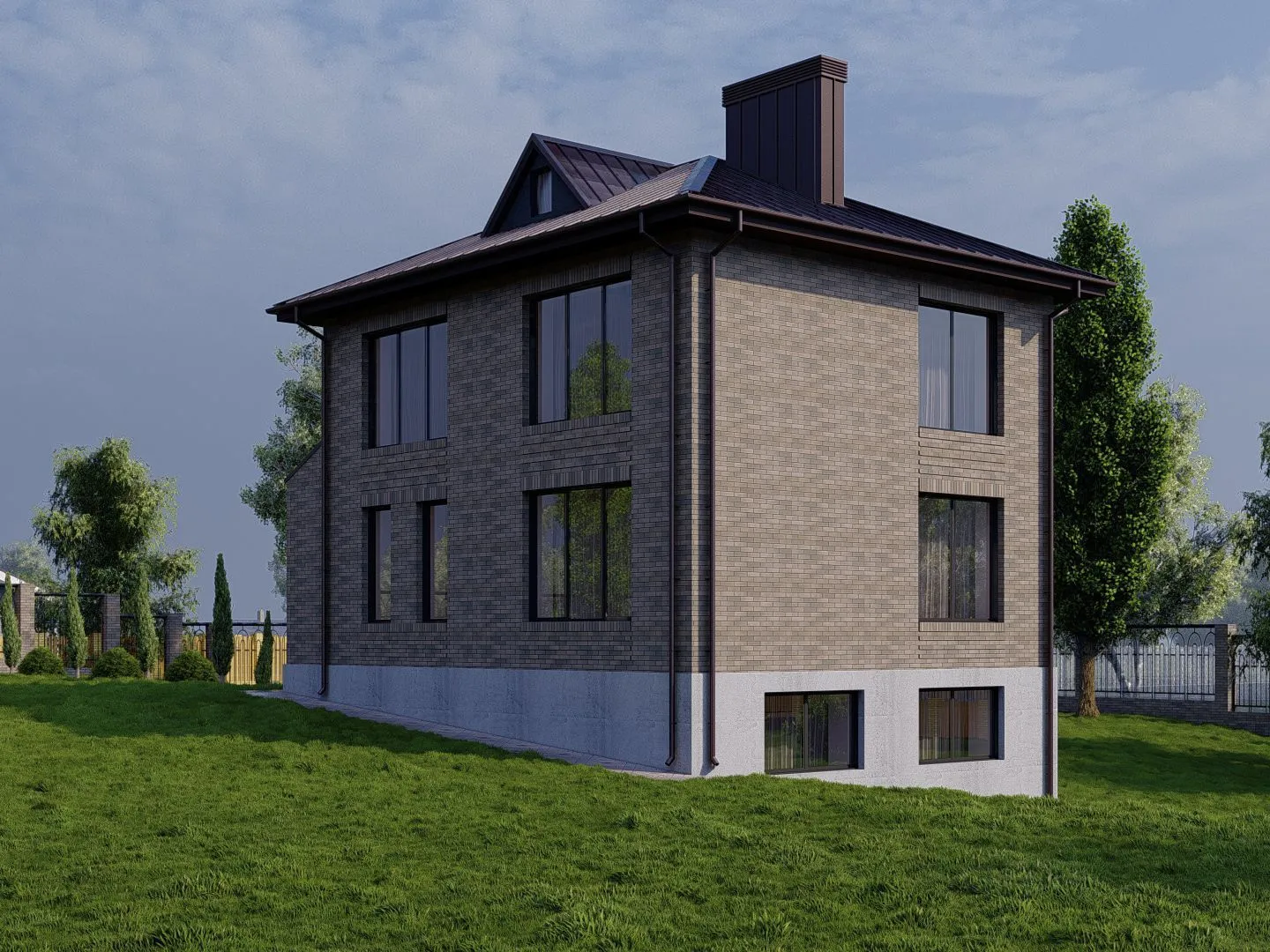 Двухэтажный дом FS-1