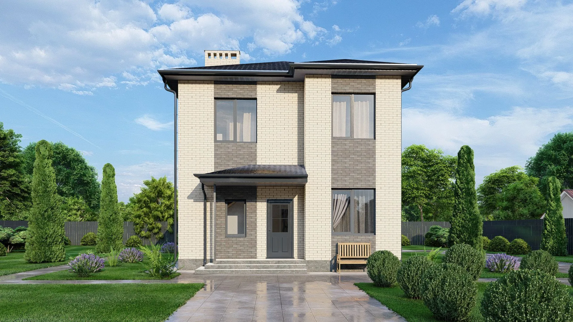 Двухэтажный дом Д-105