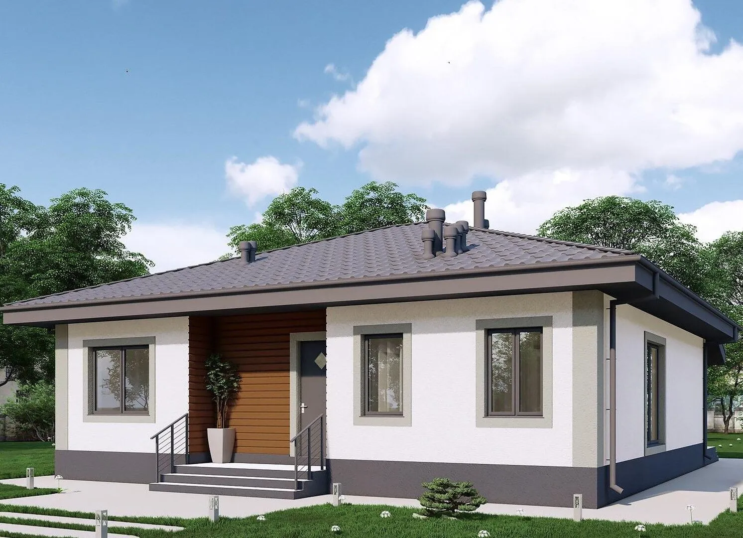 Одноэтажный дом 