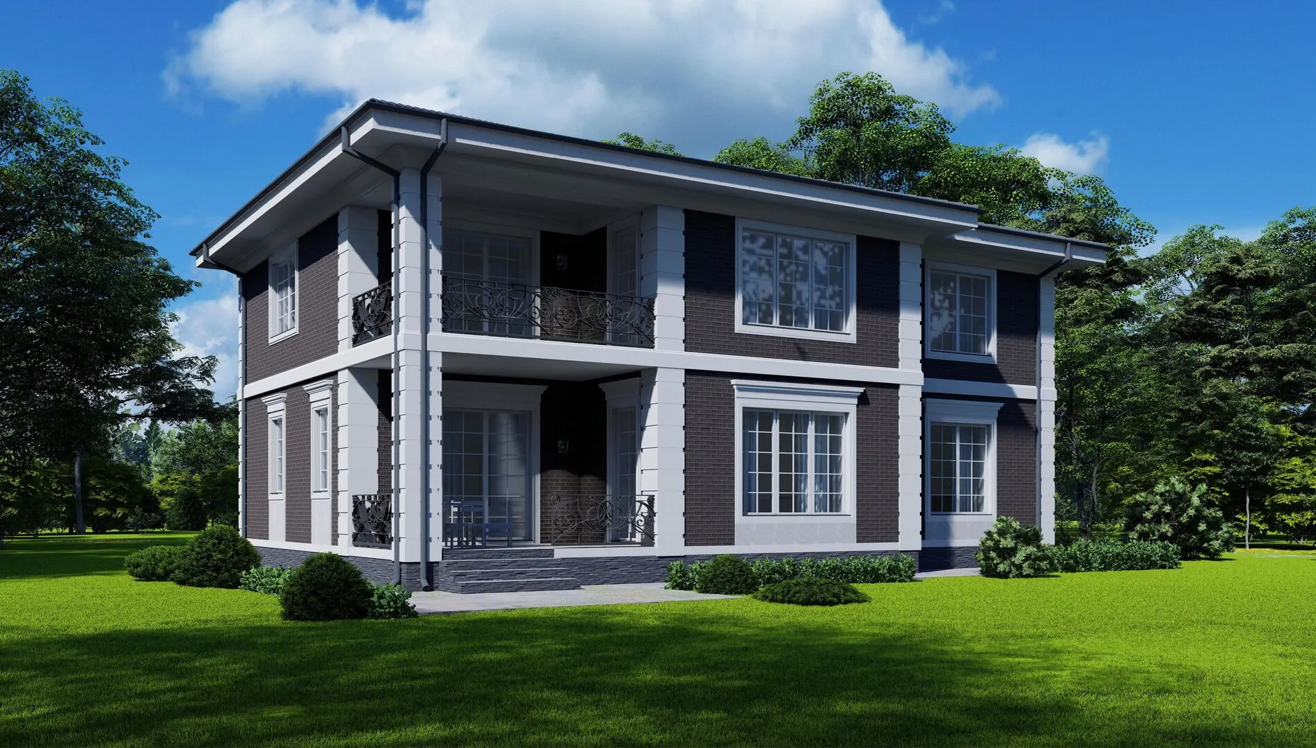 Загородный дом в классическом стиле