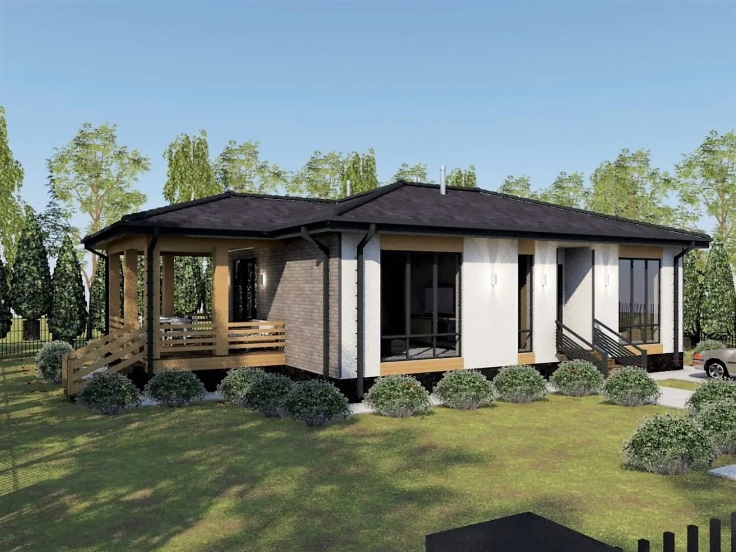 Одноэтажный дом ОПТИМУМ 115-1