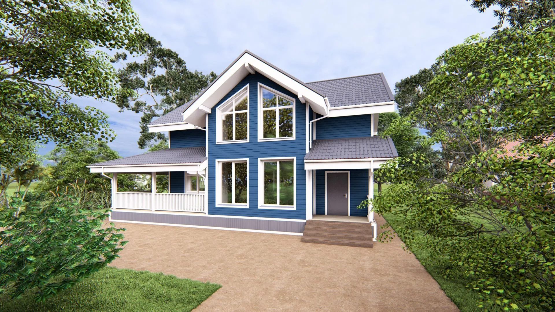 Двухэтажный дом- Мариотт 180