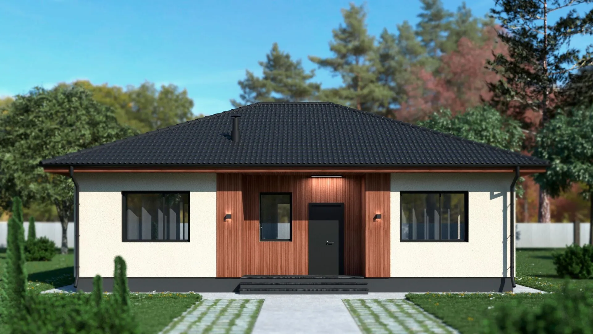 Одноэтажный проект GRADE-1 без террасы