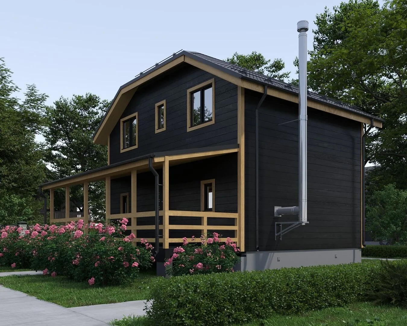 Каркасный дом по проекту Люксембург