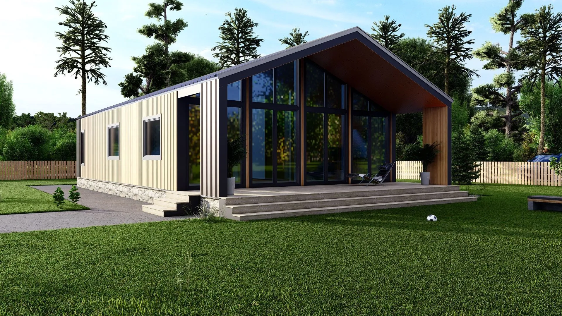 Каркасный зимний дом БН-2 