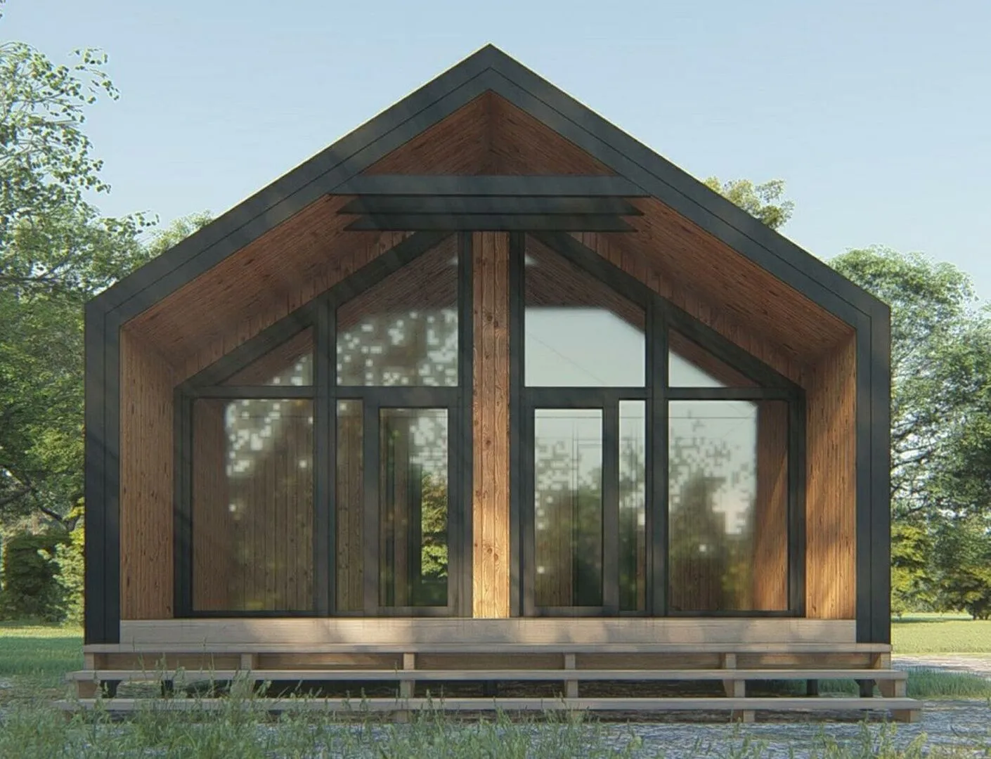 Каркасный дом 6х6