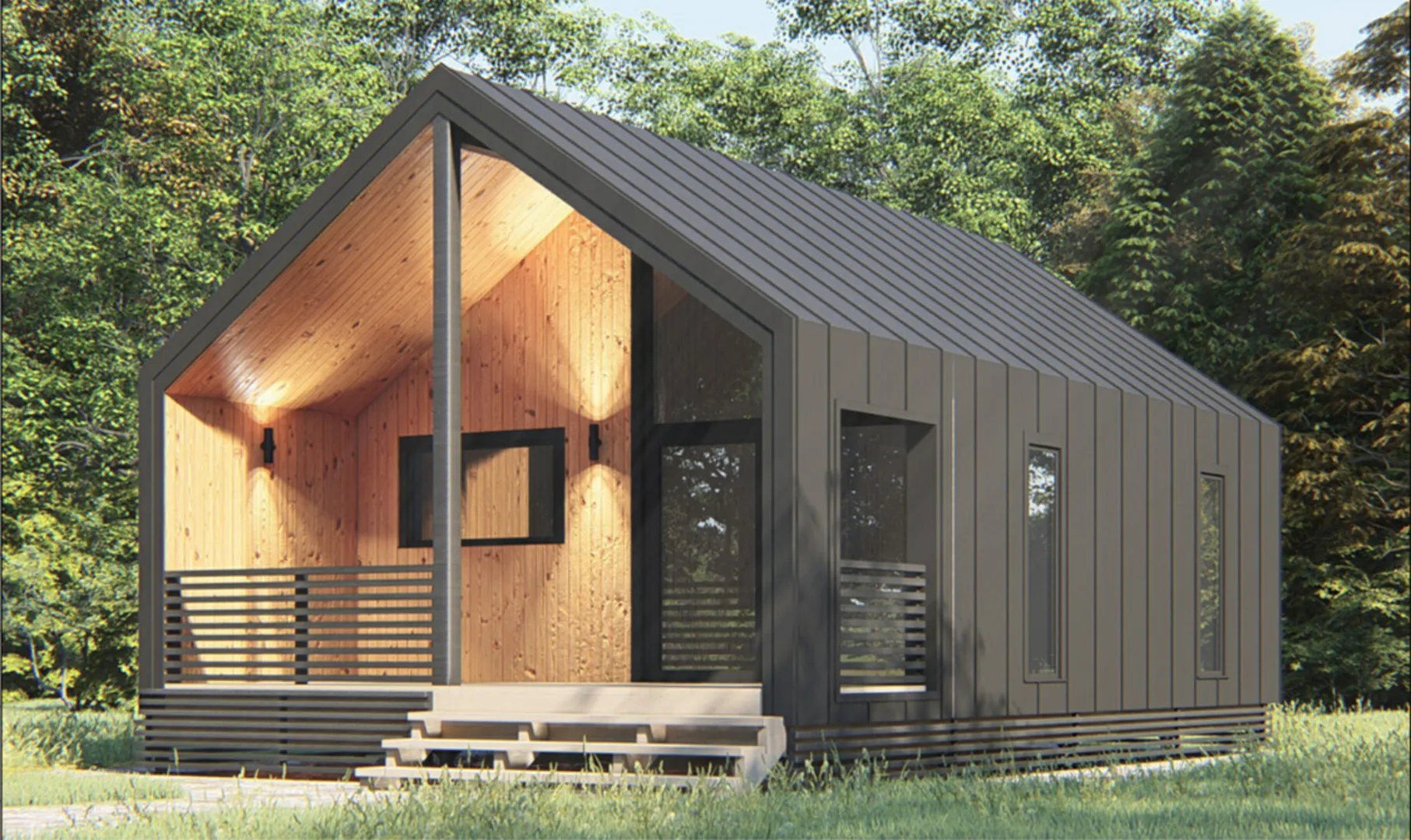 Каркасный дом 6х9,5 м