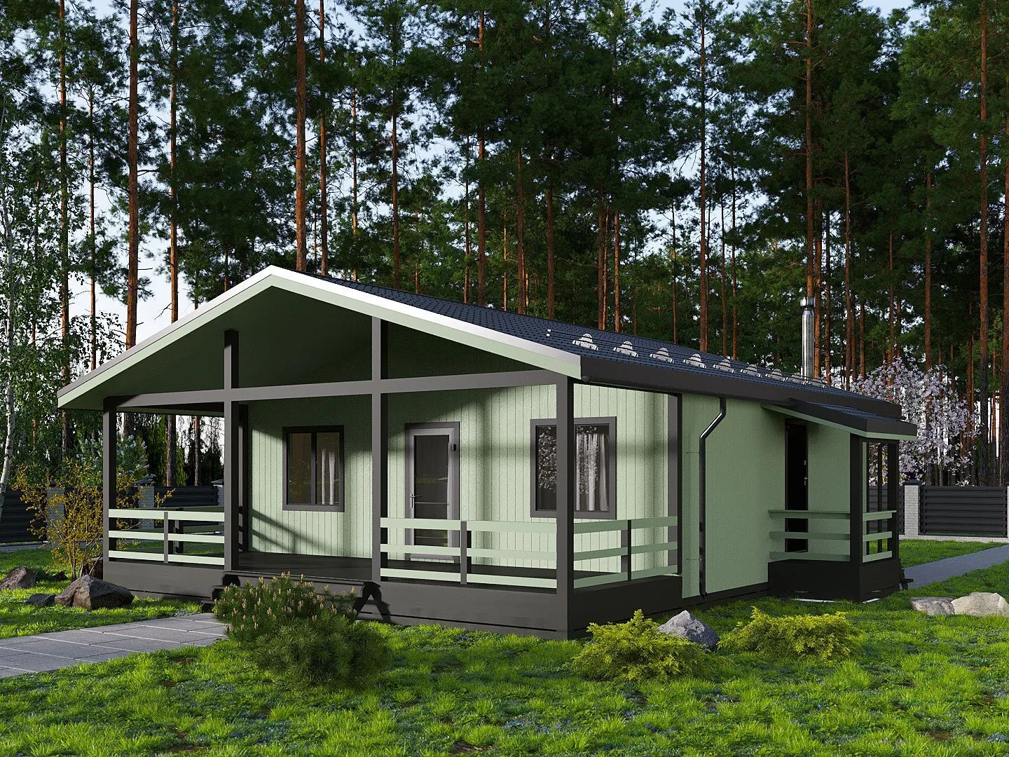 Каркасный дом по проекту Рим