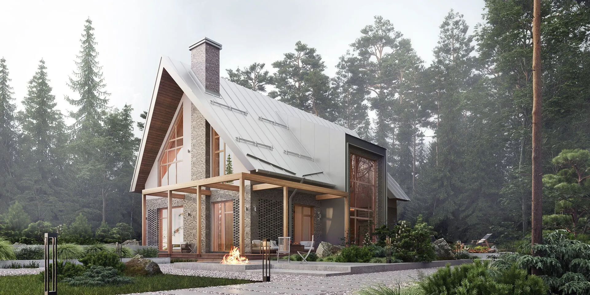 Коттедж из кирпича «Сторхафен»