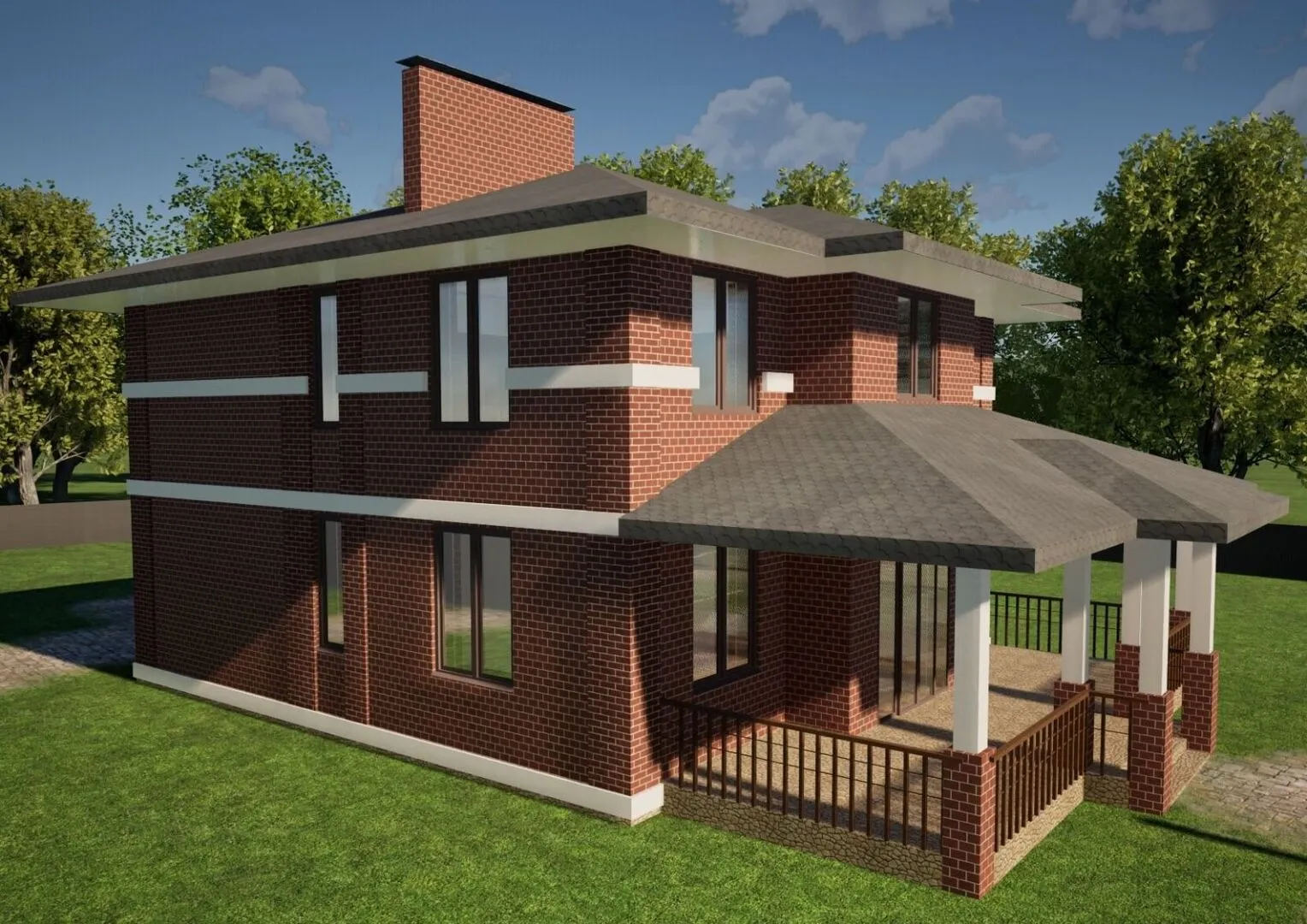 Двухэтажный жилой дом 19/11-24-АС