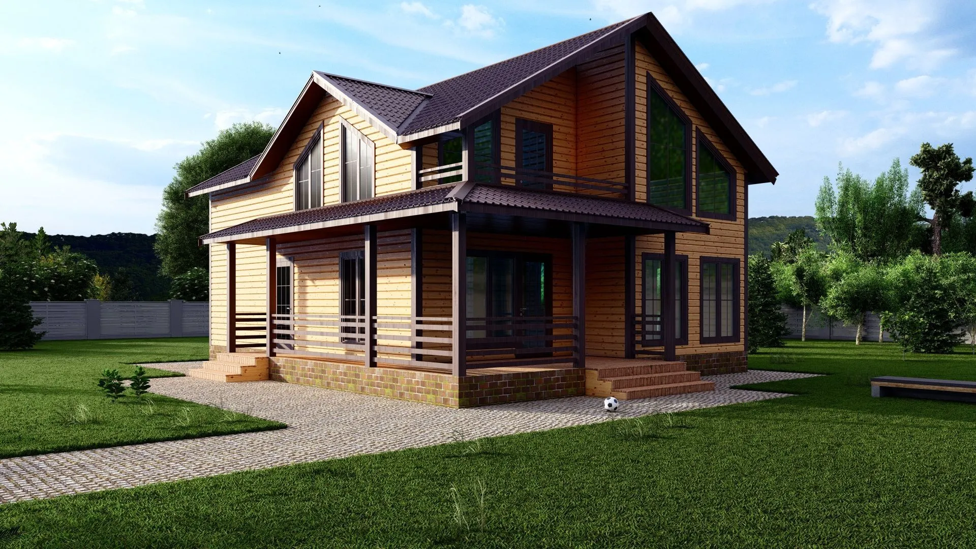 Каркасный зимний дом К 216 