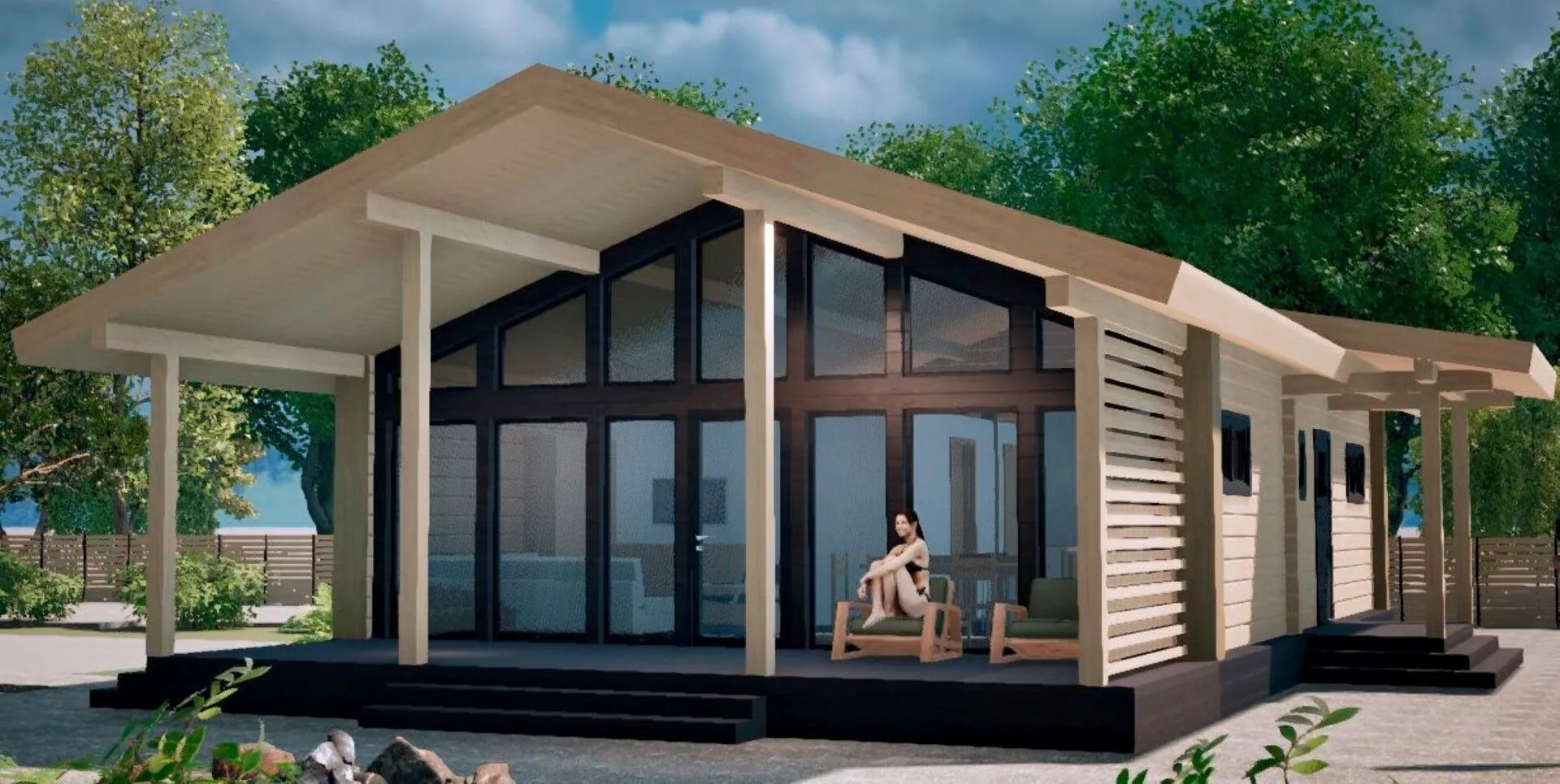 Дом из клееного бруса 