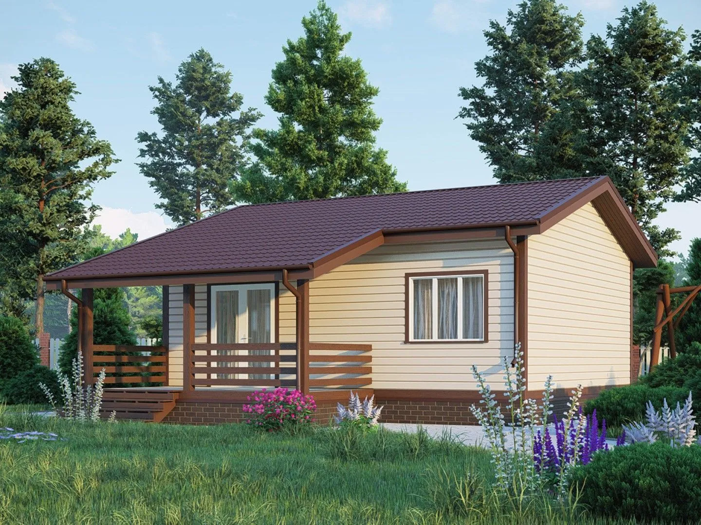 Карканый, одноэтажный дом 