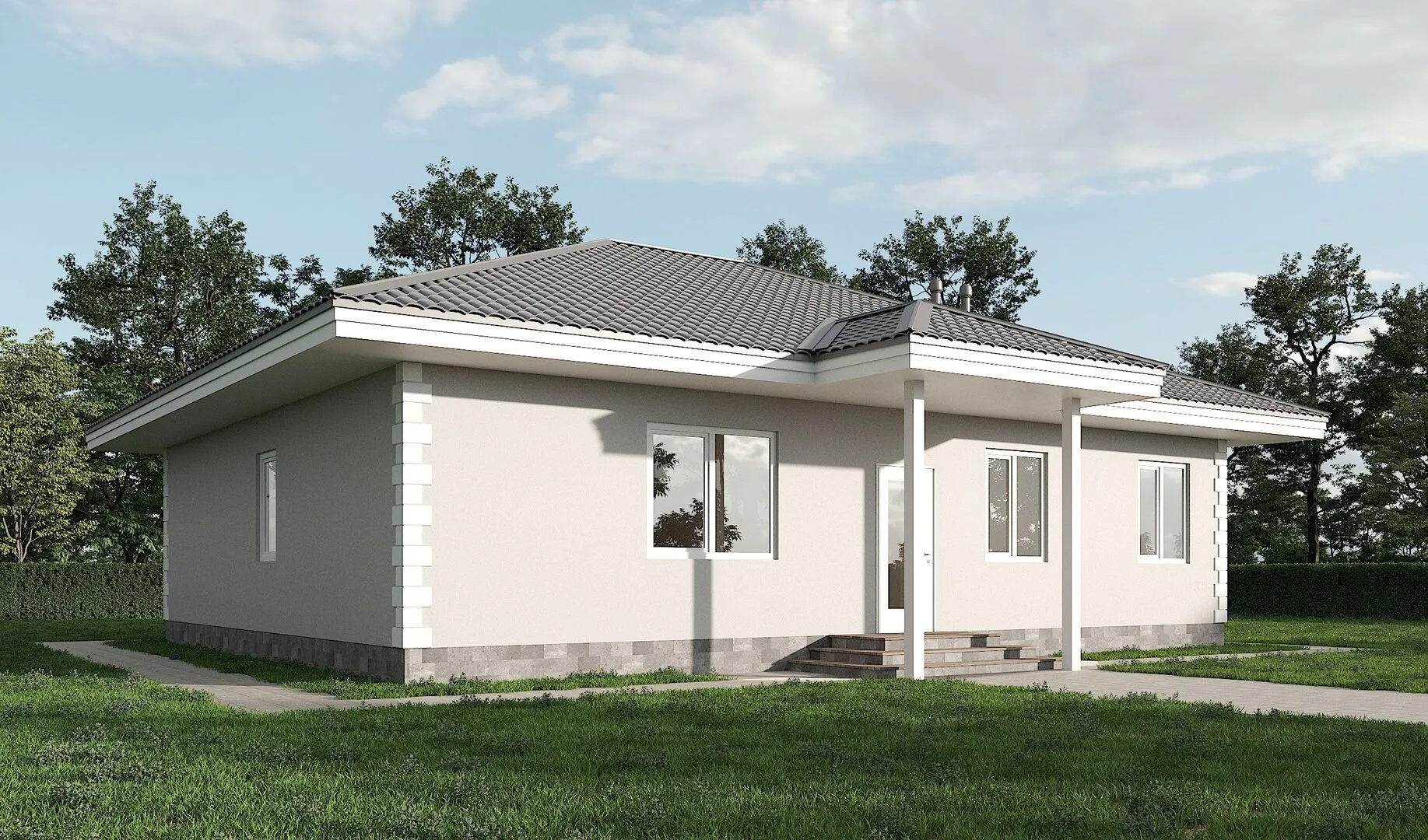 Загородный дом П-02