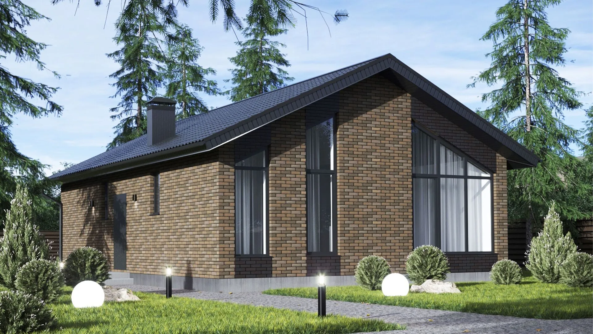 Одноэтажный дом 