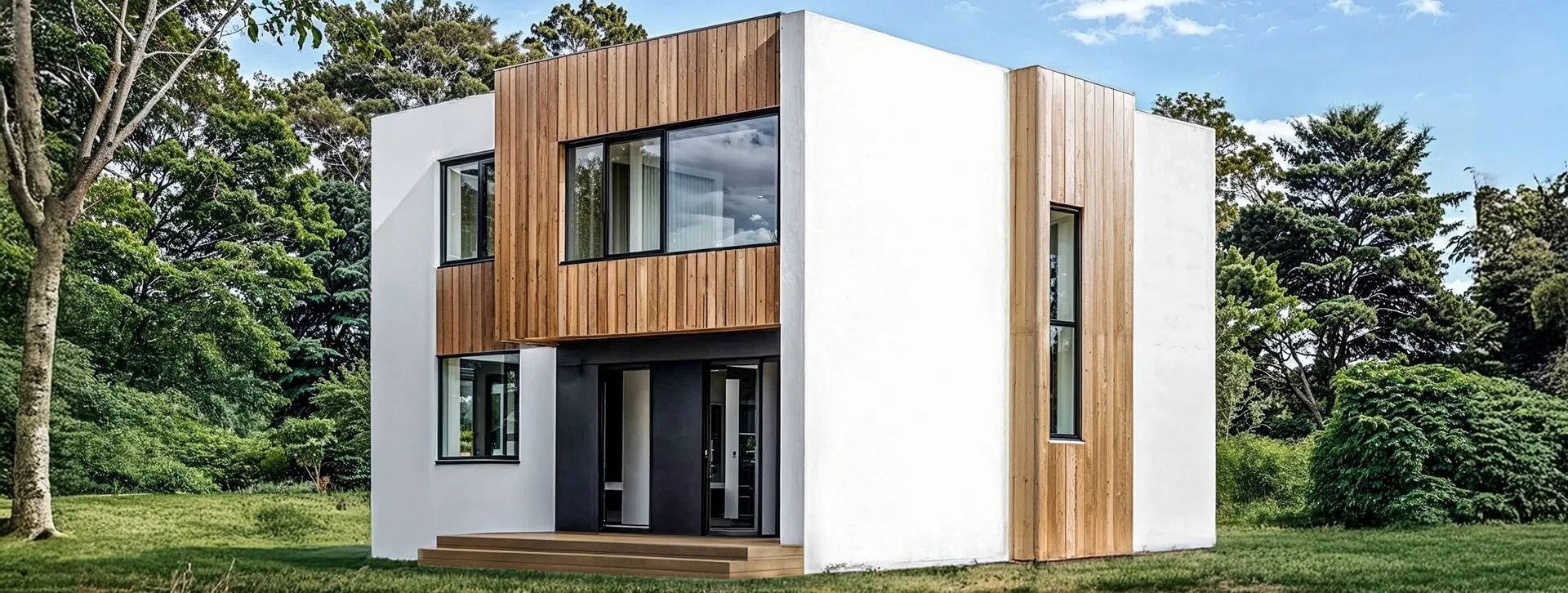 Двухэтажный дом из газобетона 