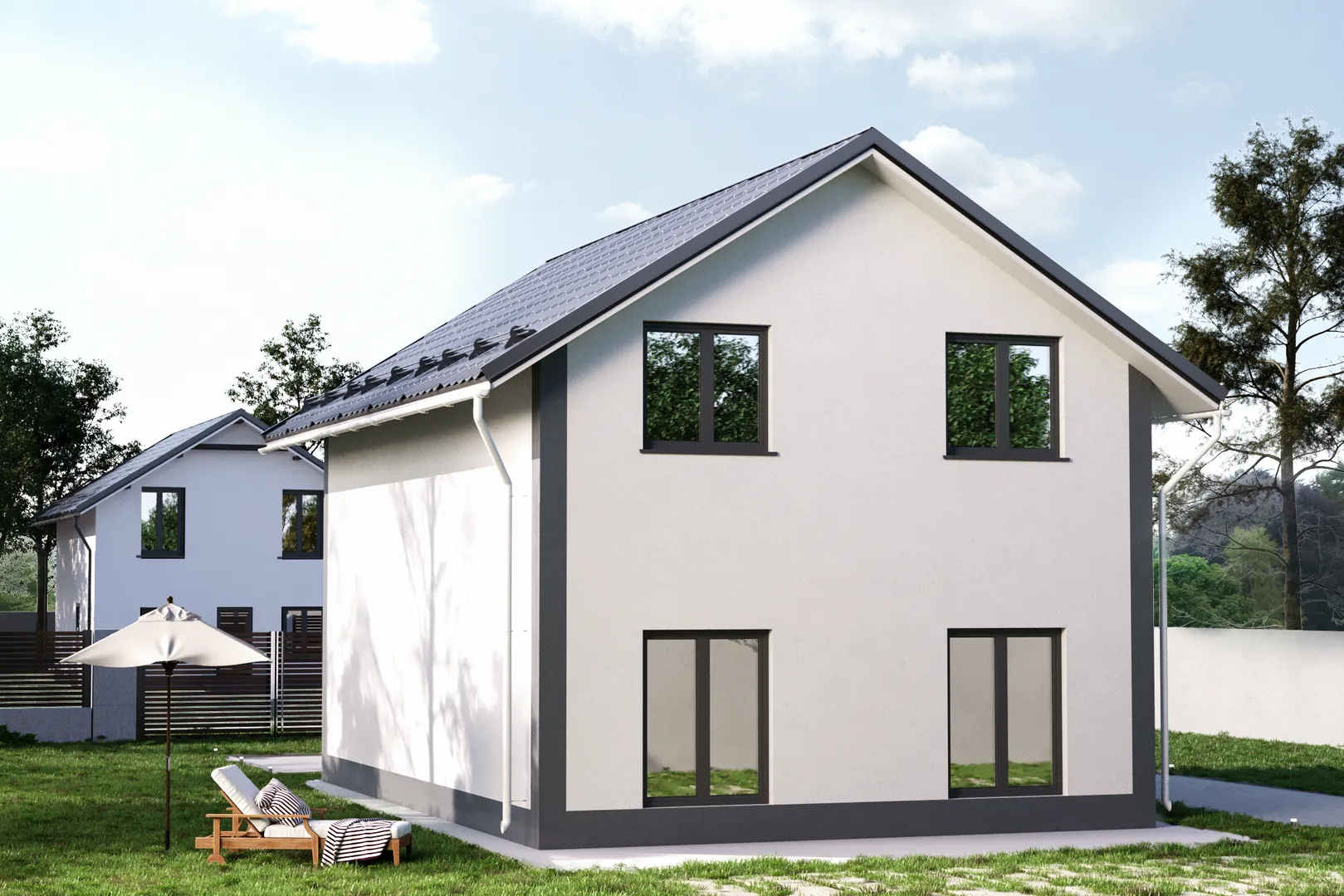 Дом № 1 - 2 этажа