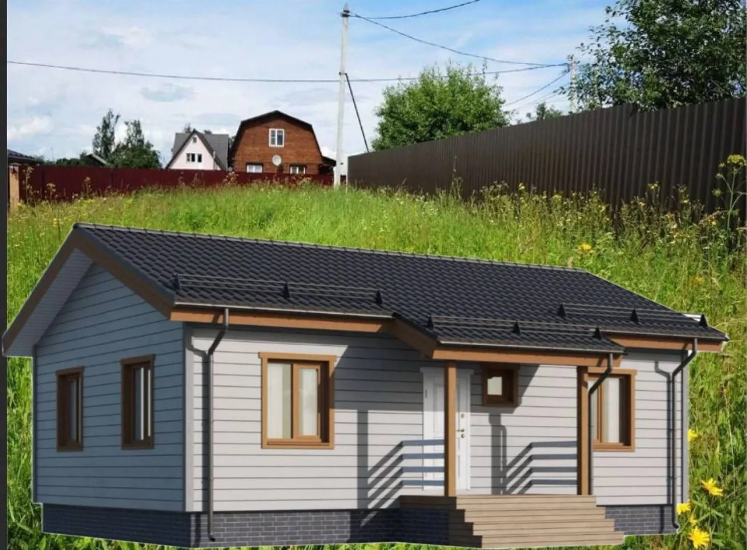 Каркасный дом 7х11 Рощинка 22МШ14.01