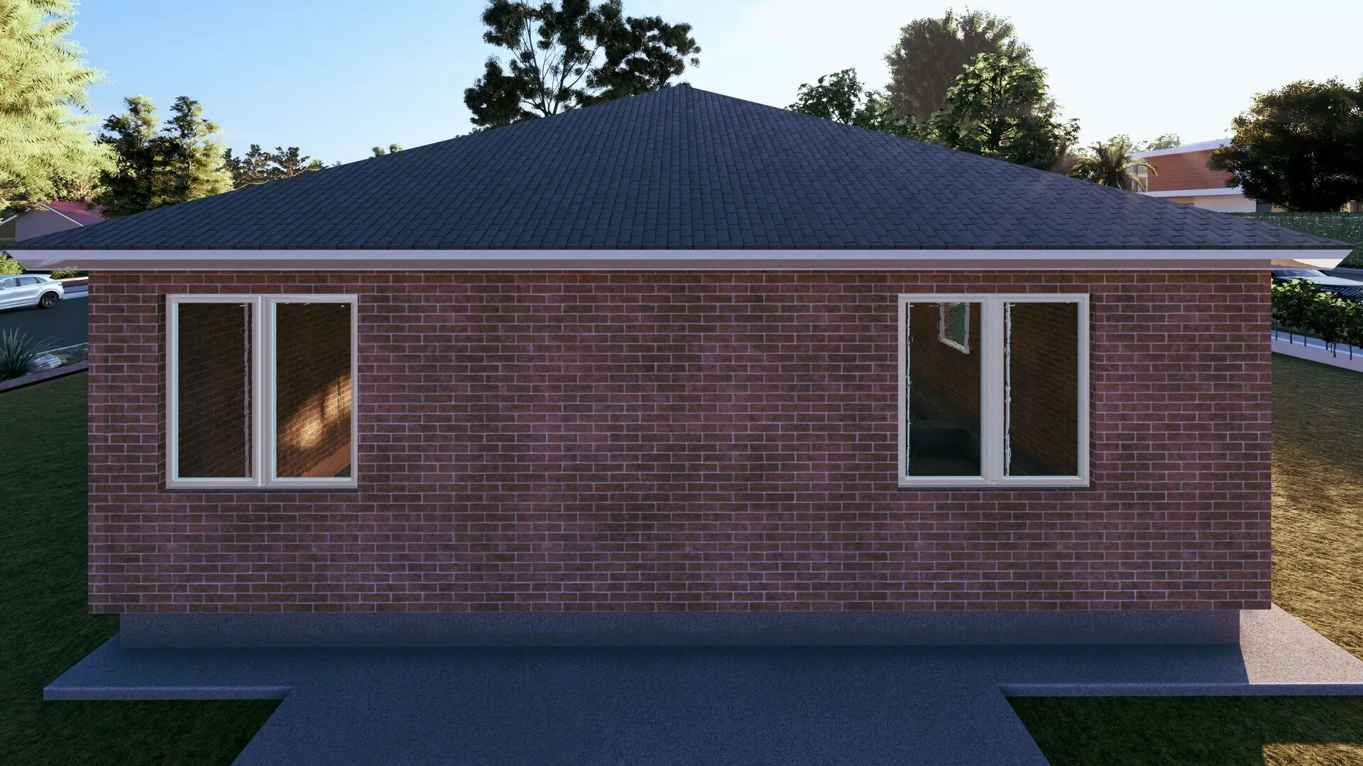 Дом 5 с отделкой кирпичем