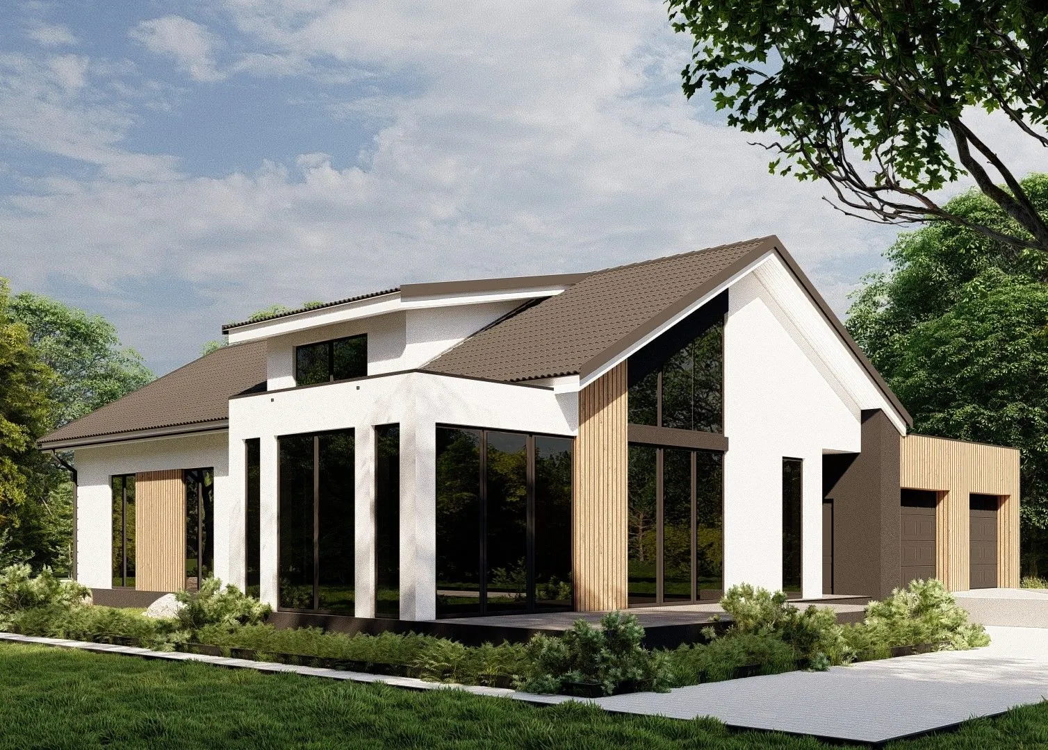 Мансардный дом З-365