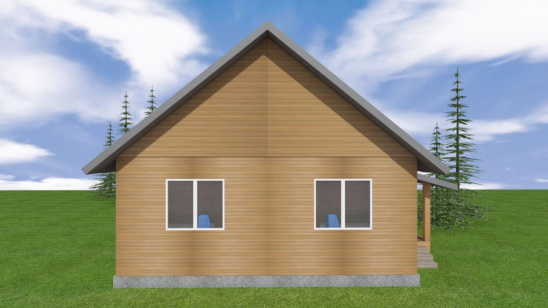 Брусовой дом 70