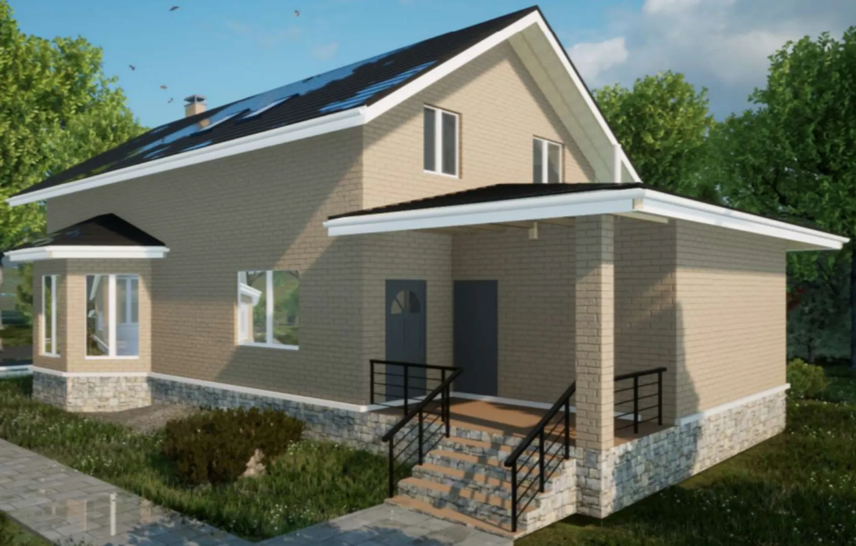 Двухэтажный дом ДМ-194