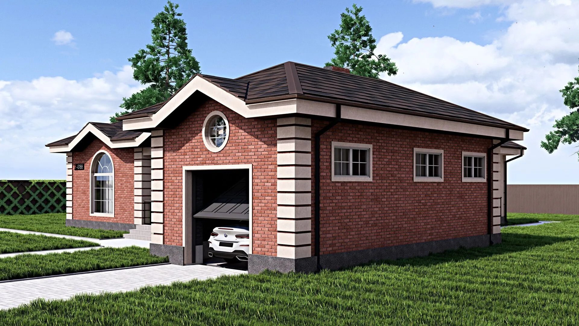 Одноэтажный дом Fixplans - 0188