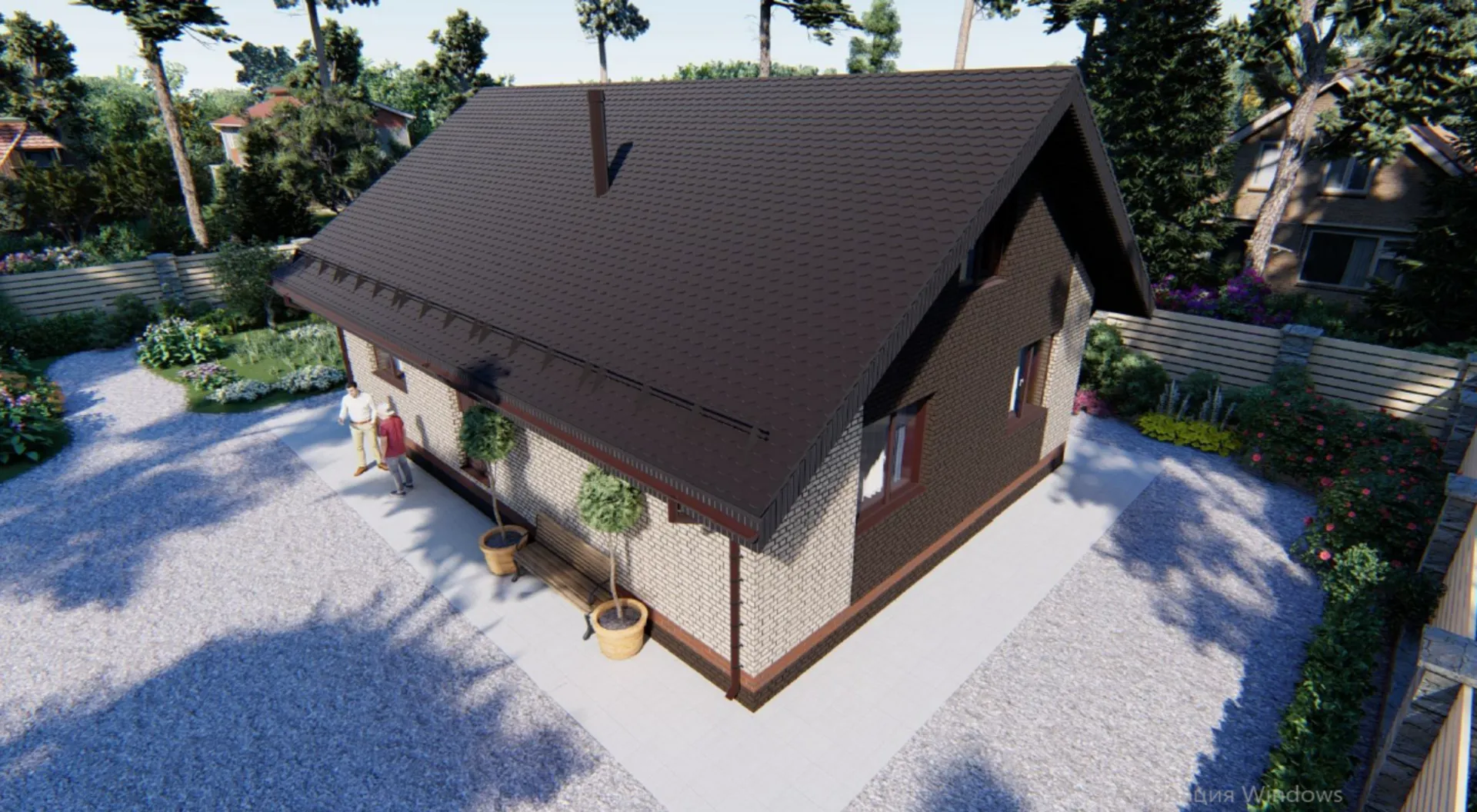 Одноэтажный дом ПГ - 5