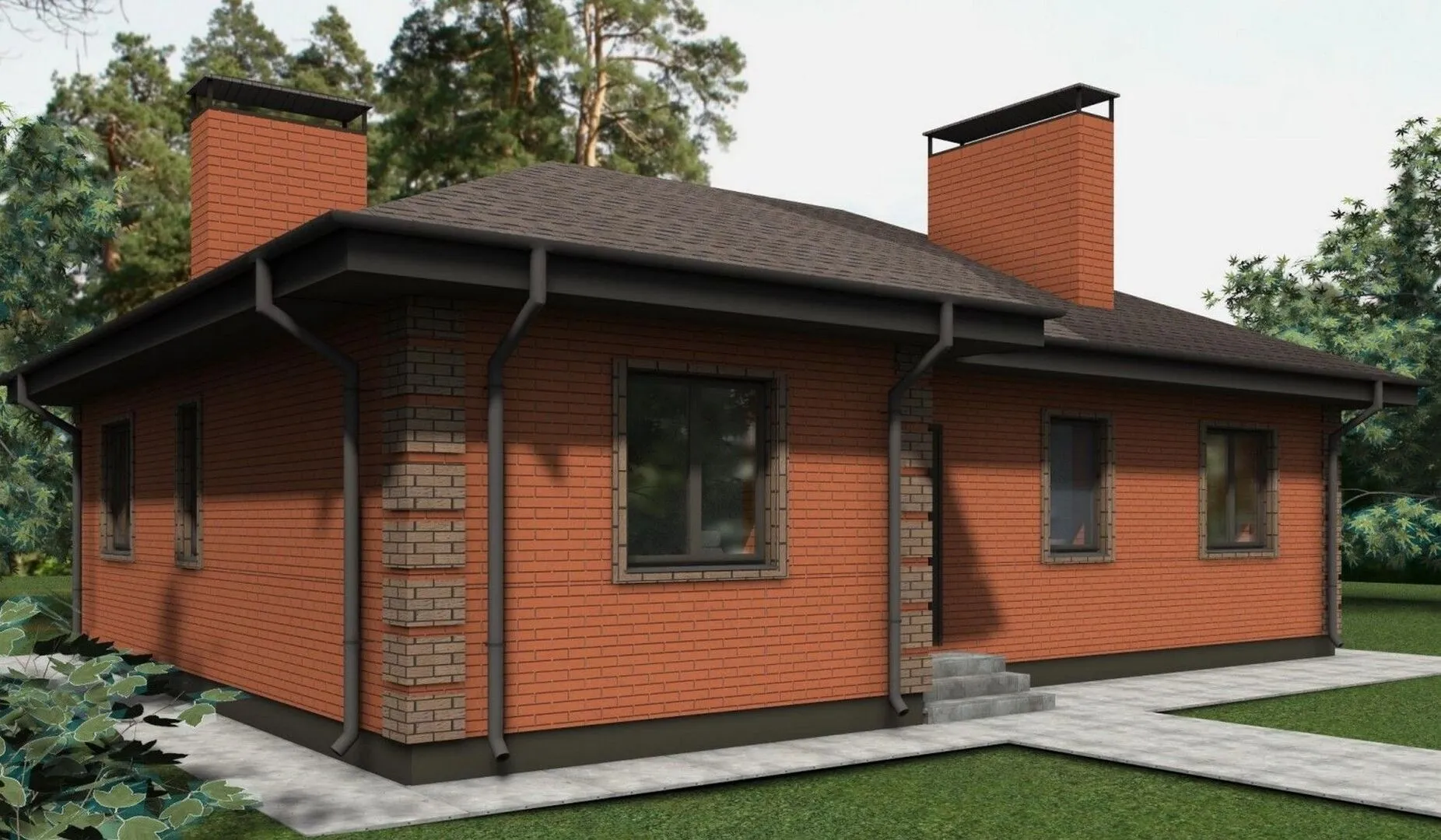 89,89кв.м 3 комнаты красный с рустами