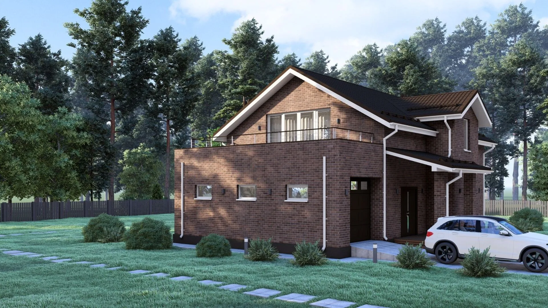 Двухэтажный дом с четырьмя спальнями S-204