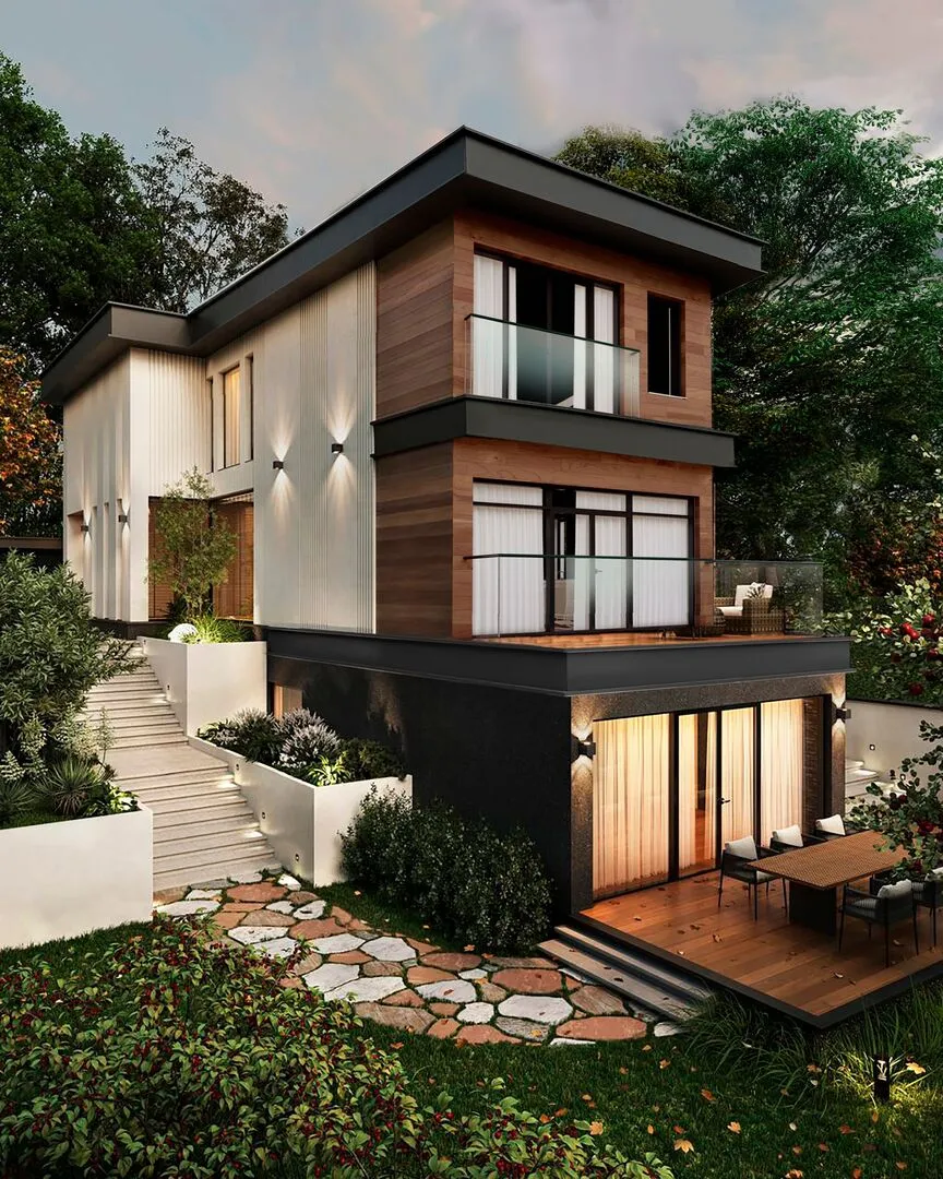 Трехэтажный дом